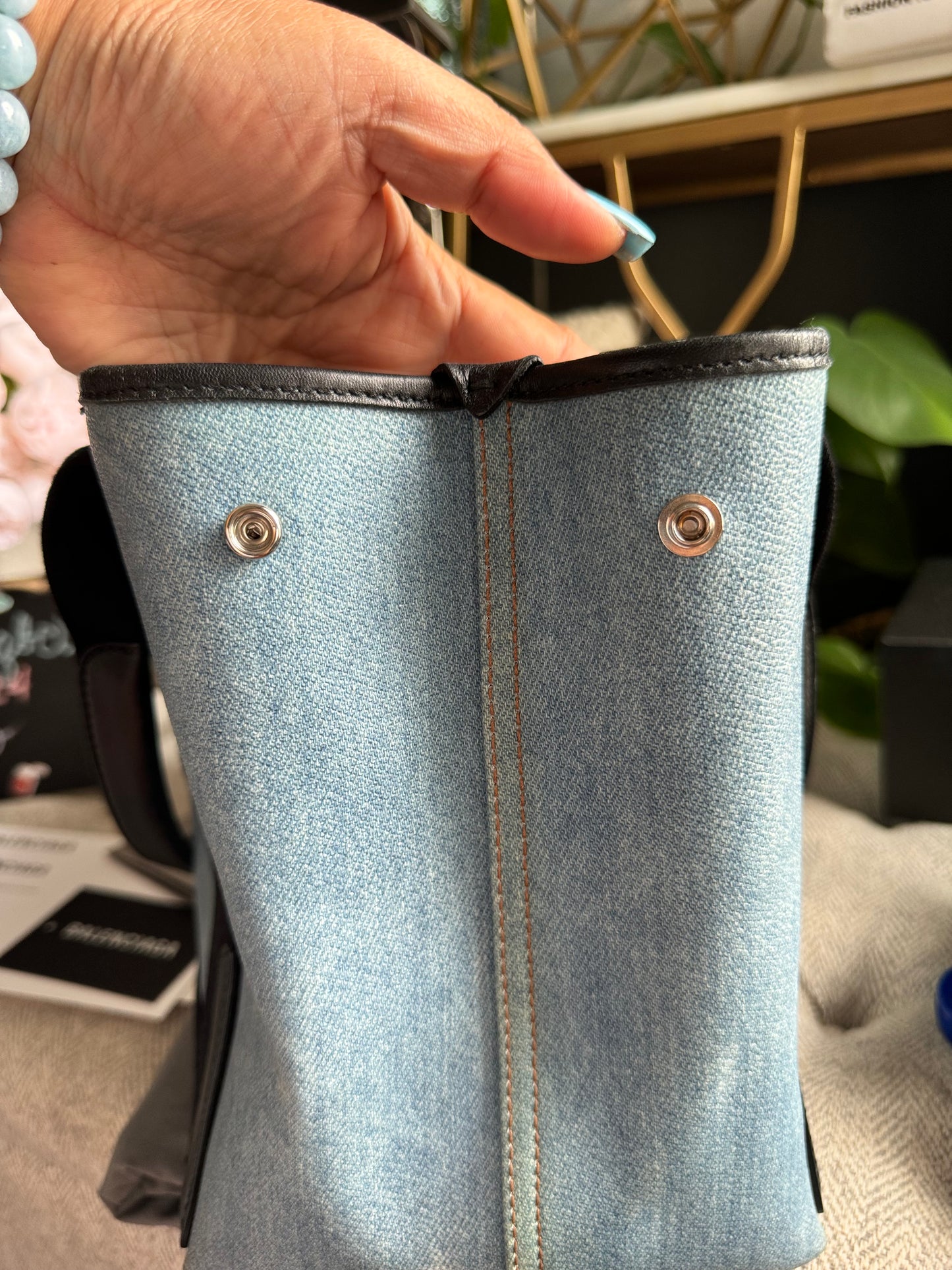 Balenciaga Denim Cabas