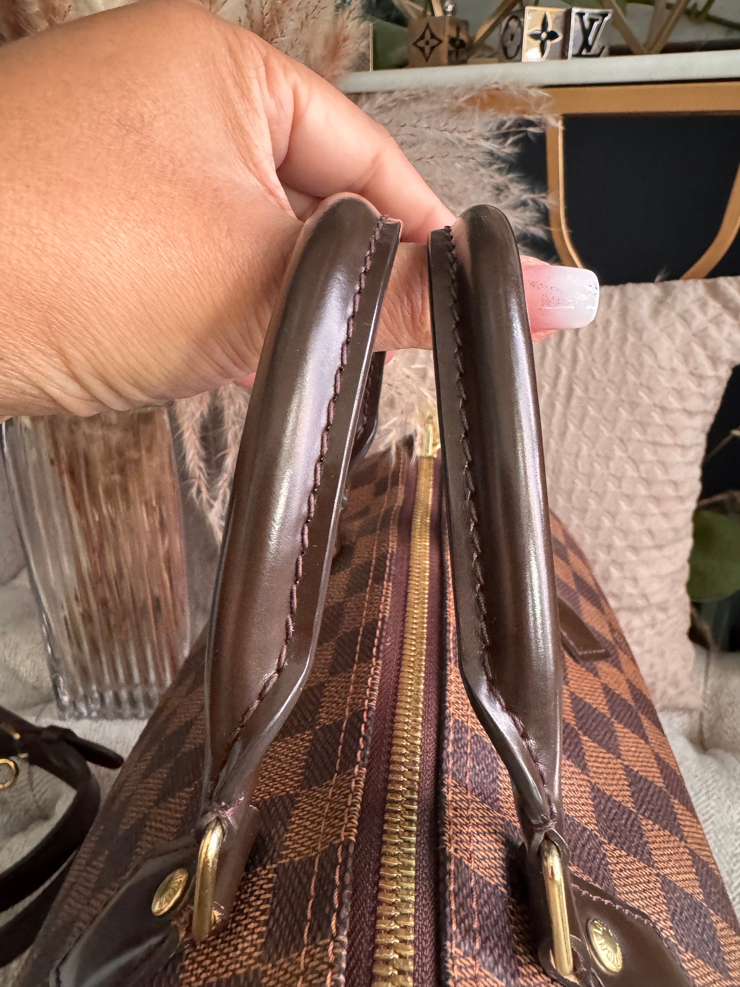 Louis Vuitton Speedy Bandouliere 30 in Damier Ebene