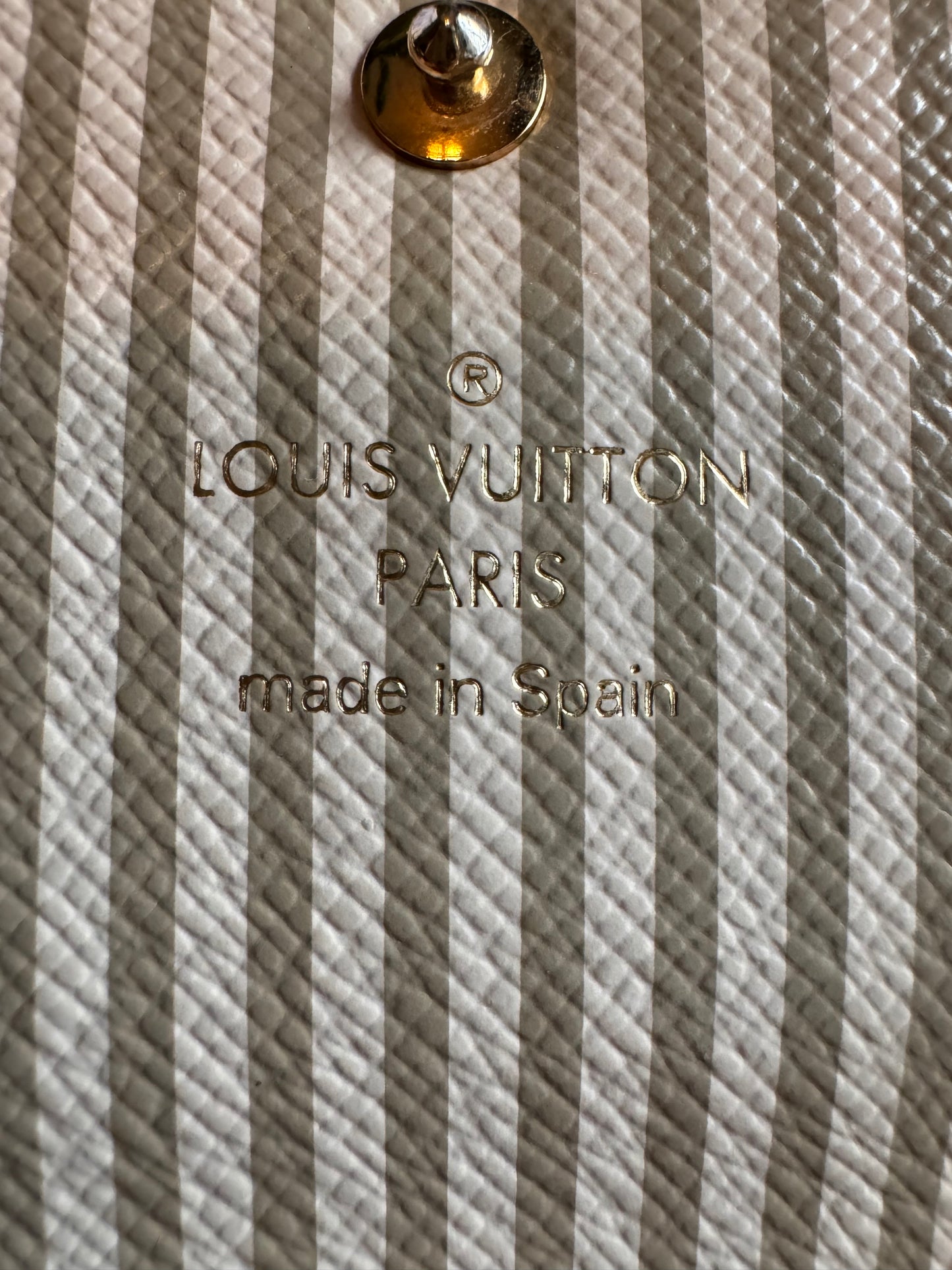 Louis Vuitton Damier Ebene Trunks and Locks Sarah Wallet