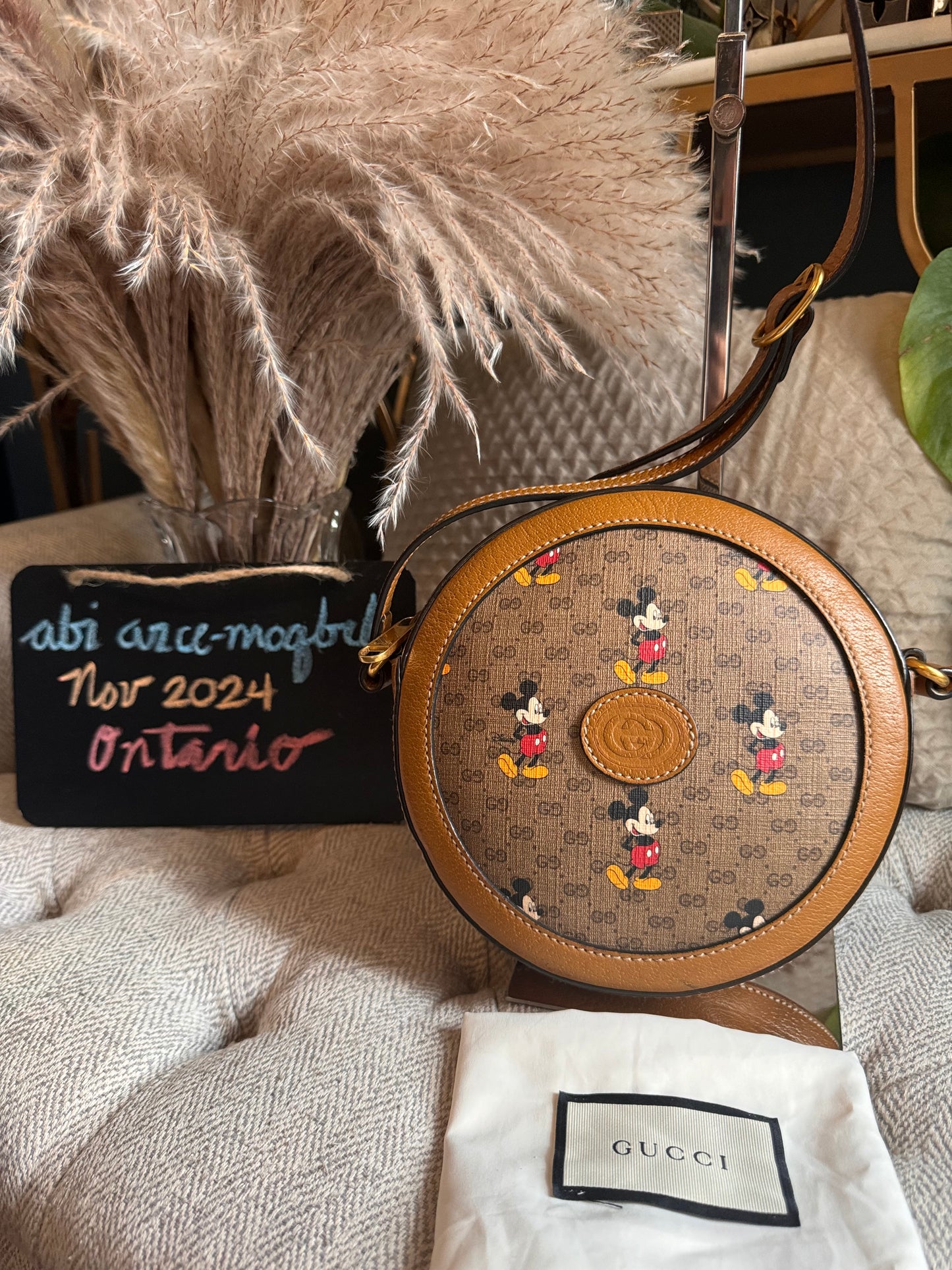 Gucci x Disney Collab Round Shoulder/Crossbody