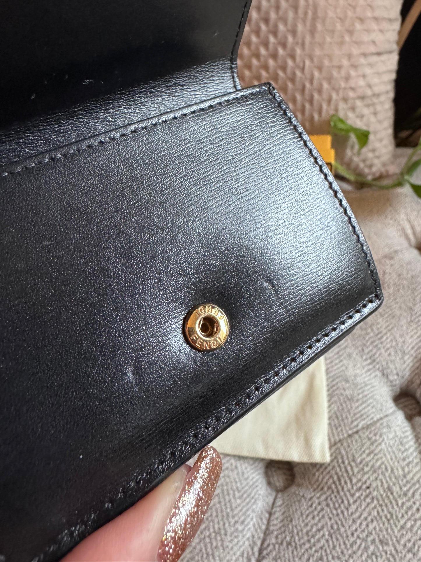 Fendi Micro Baguette Trifold Wallet