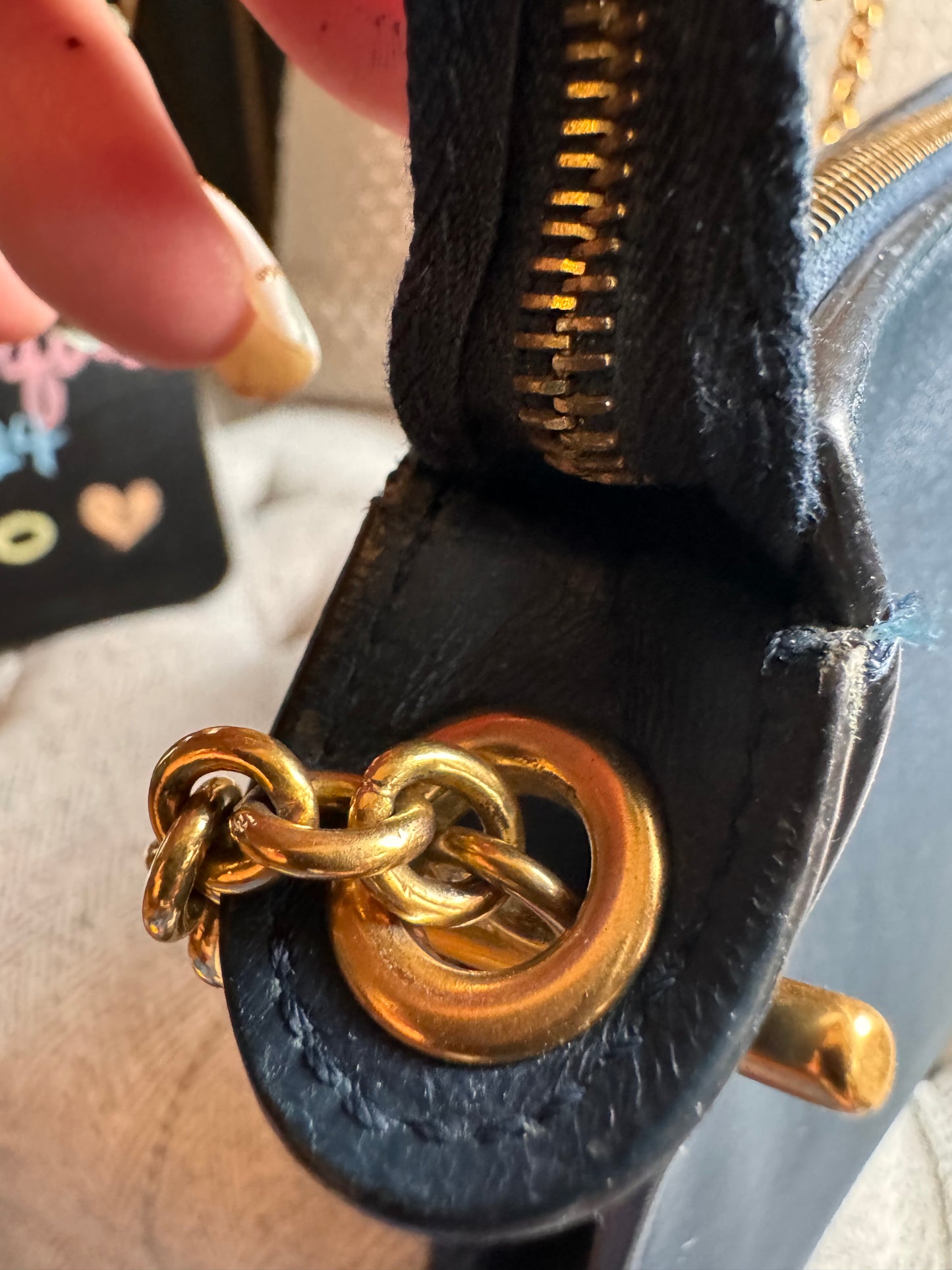 Celine Tricolour Pocket Envelope on Chain