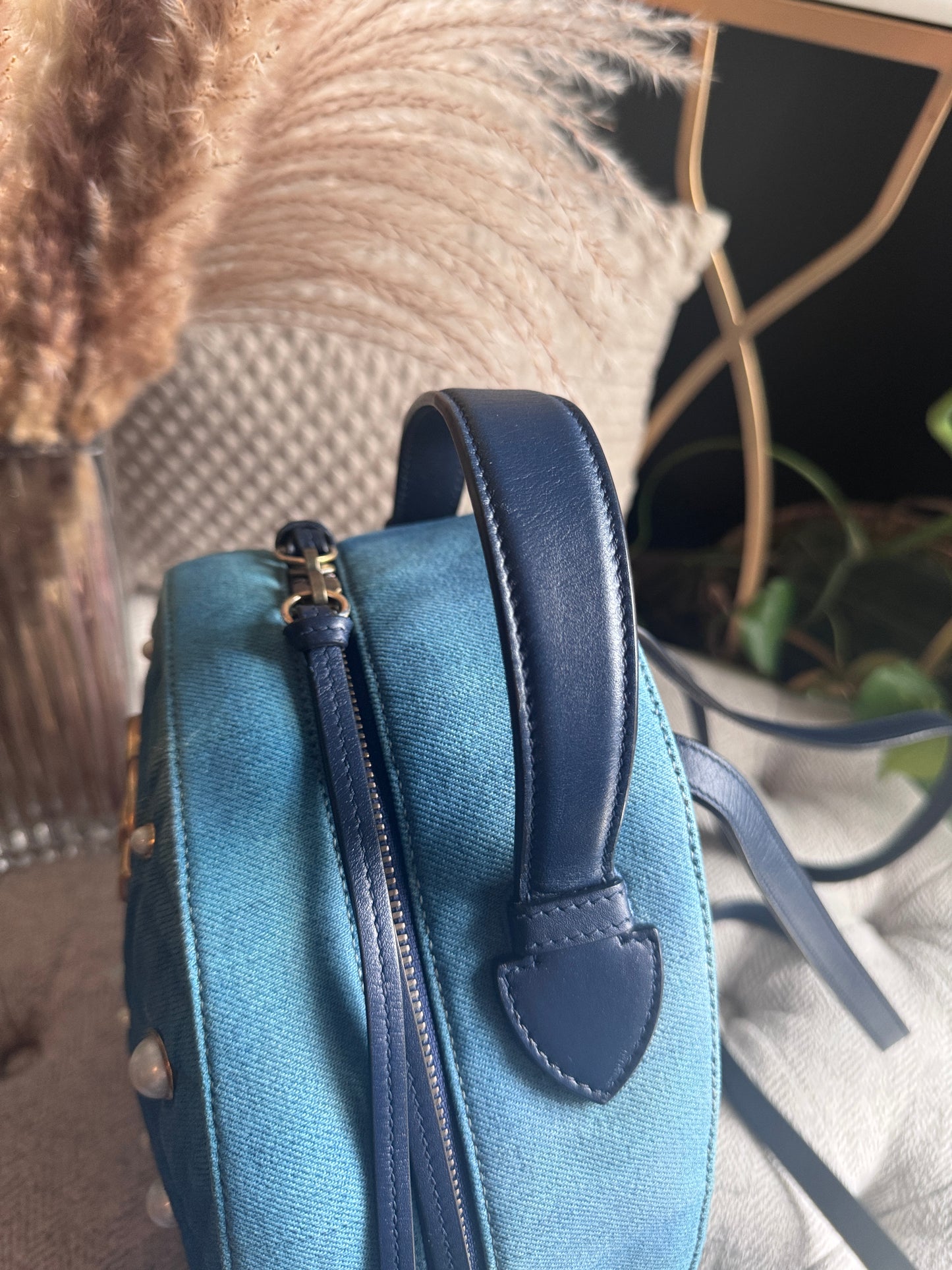 Gucci Marmont Denim Backpack
