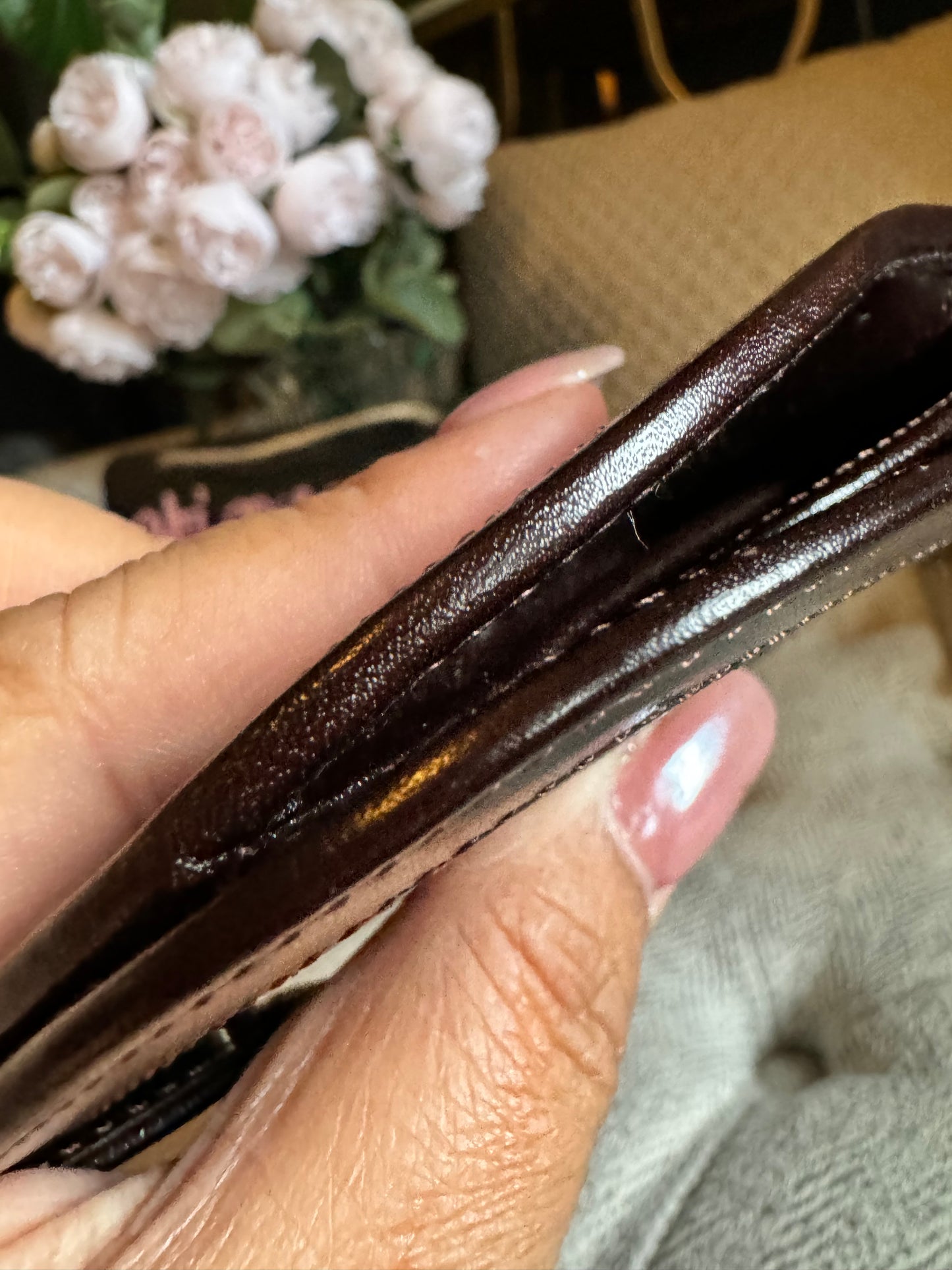 Fendi Zucca halfmoon wallet