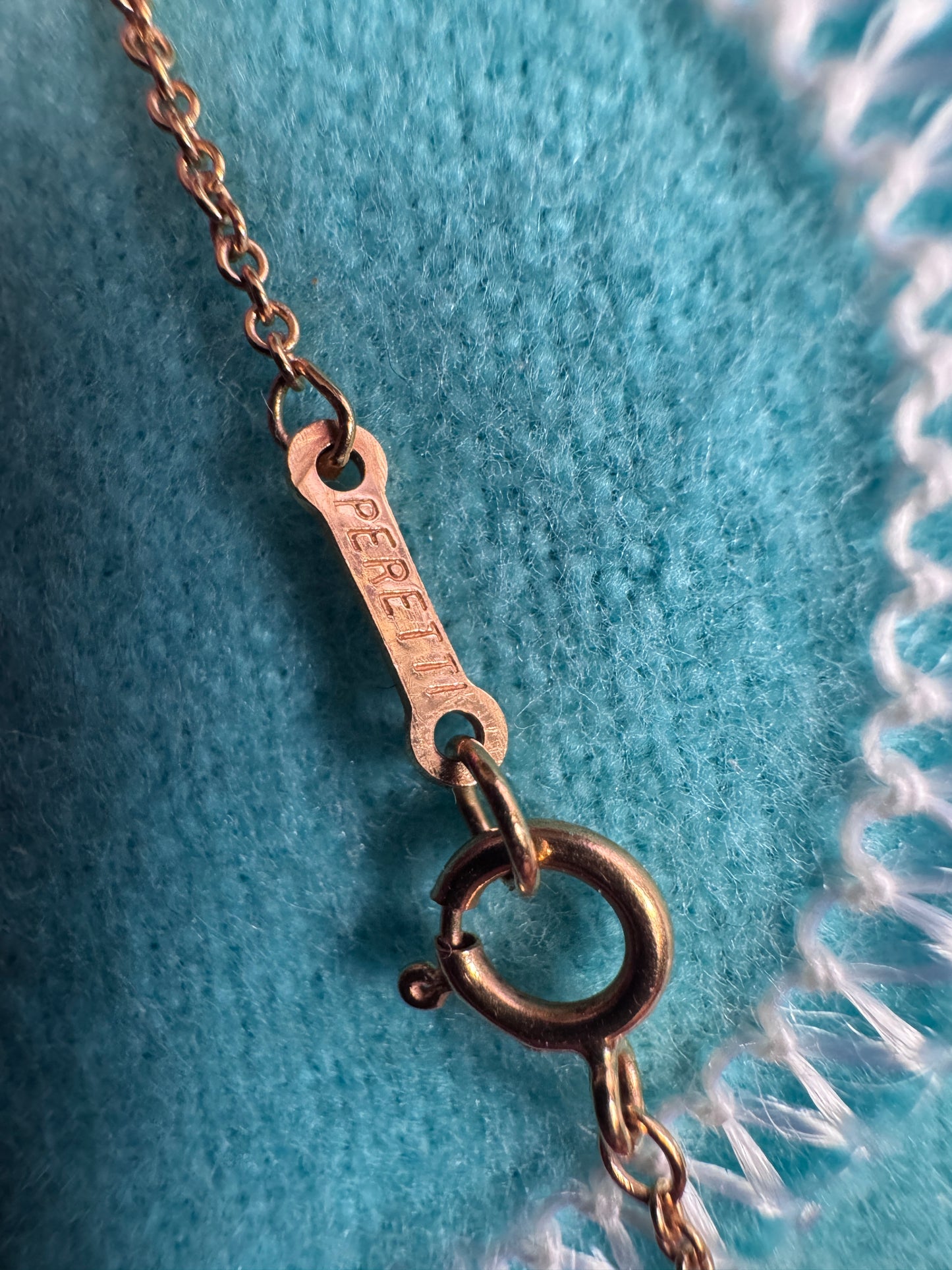 Tiffany & Co. 18k 9mm Bean Necklace