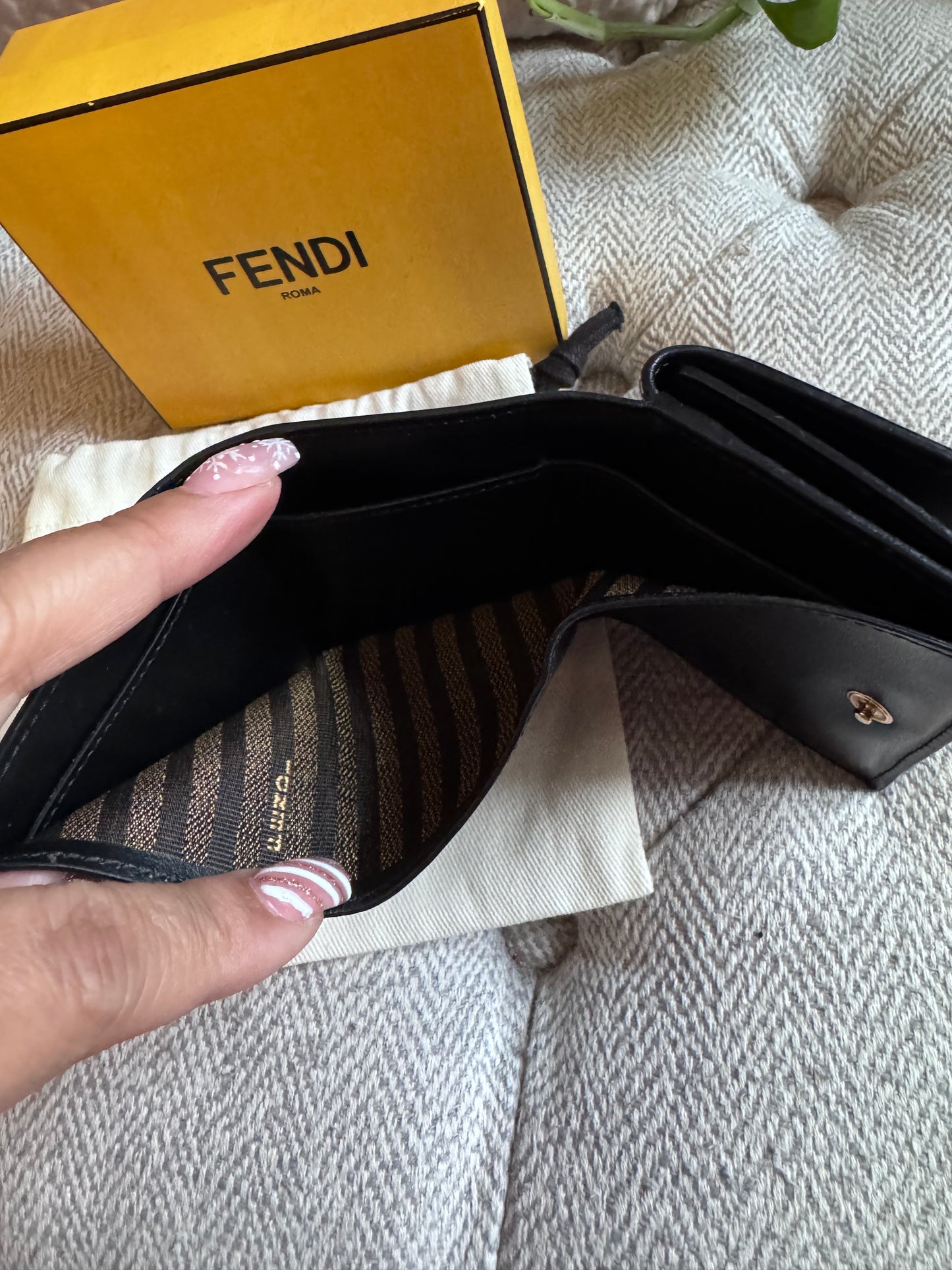 Fendi Micro Baguette Trifold Wallet
