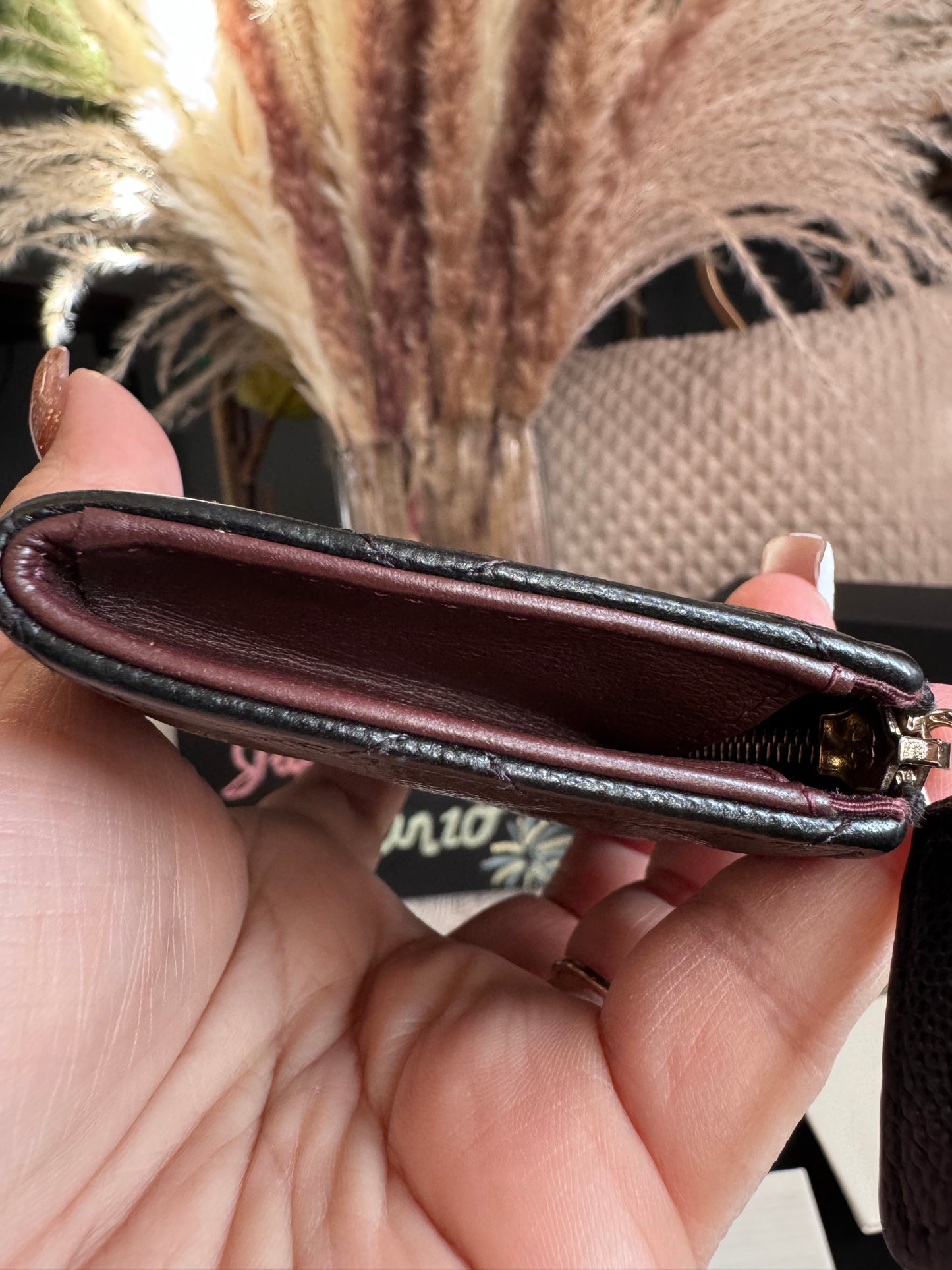 CHANEL Caviar Quilted Zipped Key Holder Case