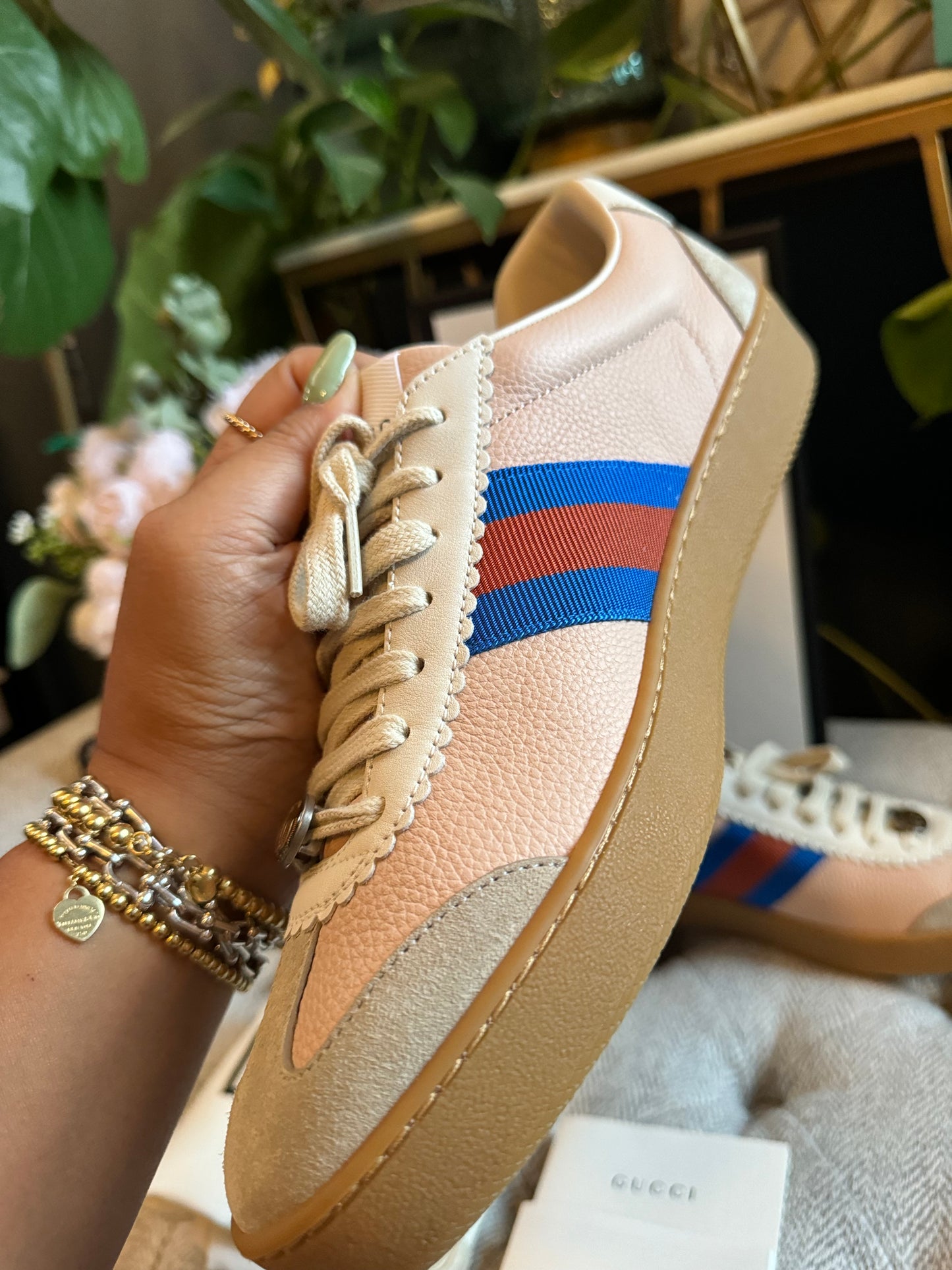 Gucci G74 Web Sneakers