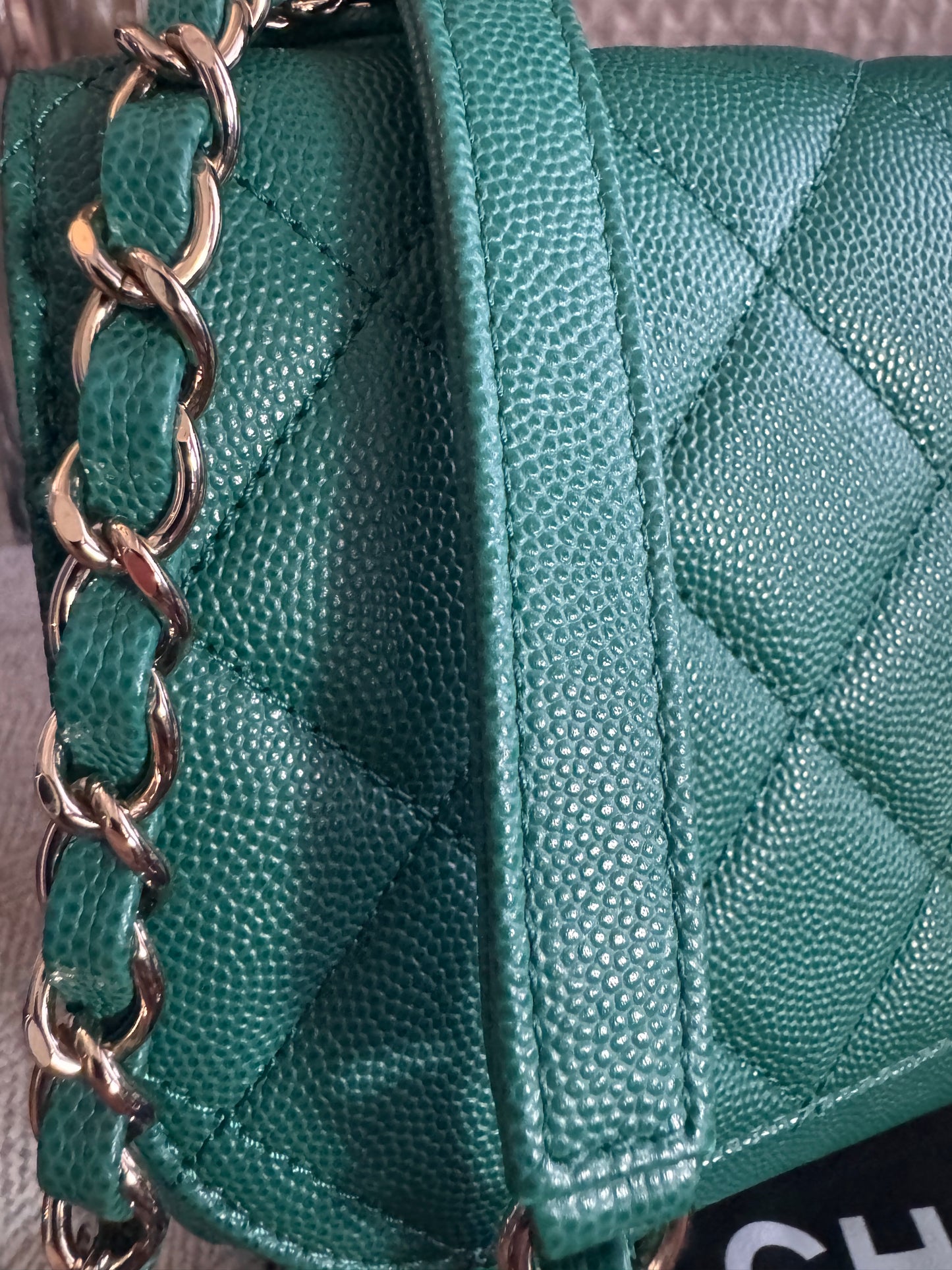 Chanel Business Affinity in gorgeous Green Caviar
