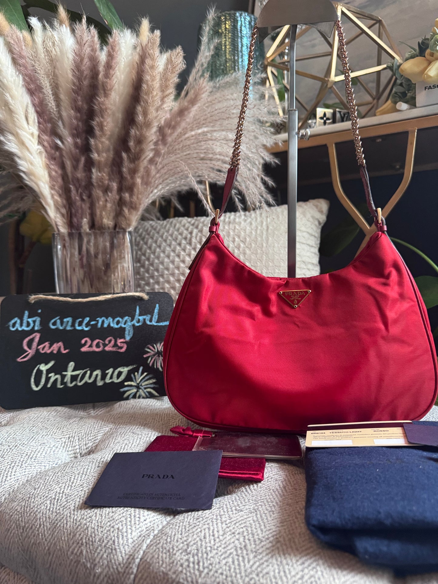 Prada Pochette with Chainlink Strap