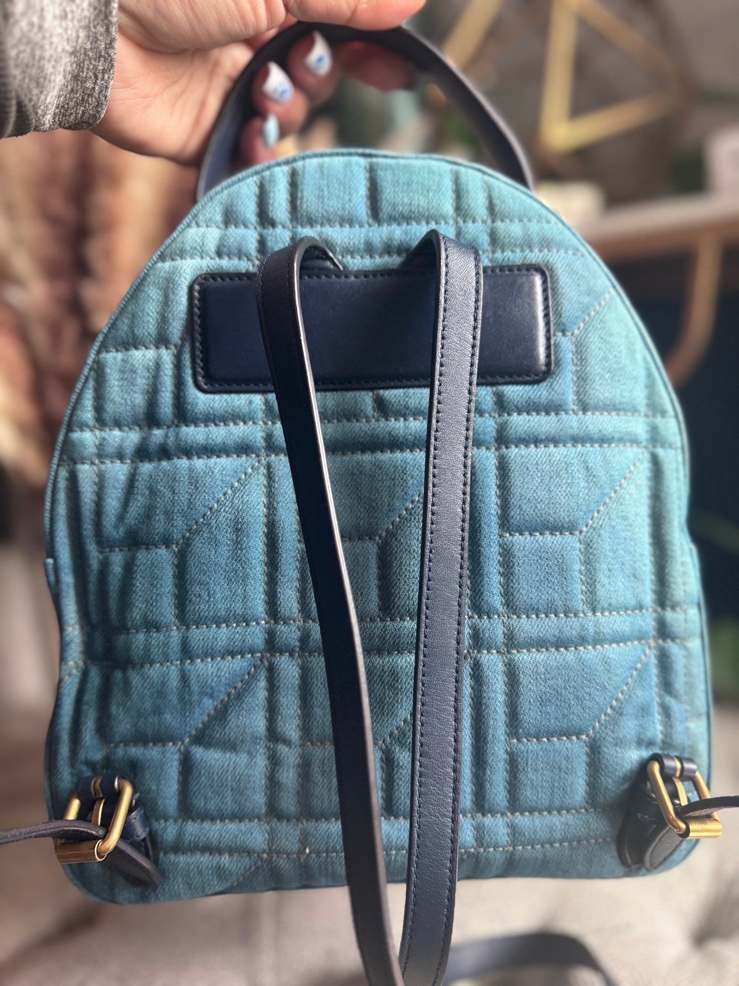 Gucci Marmont Denim Backpack