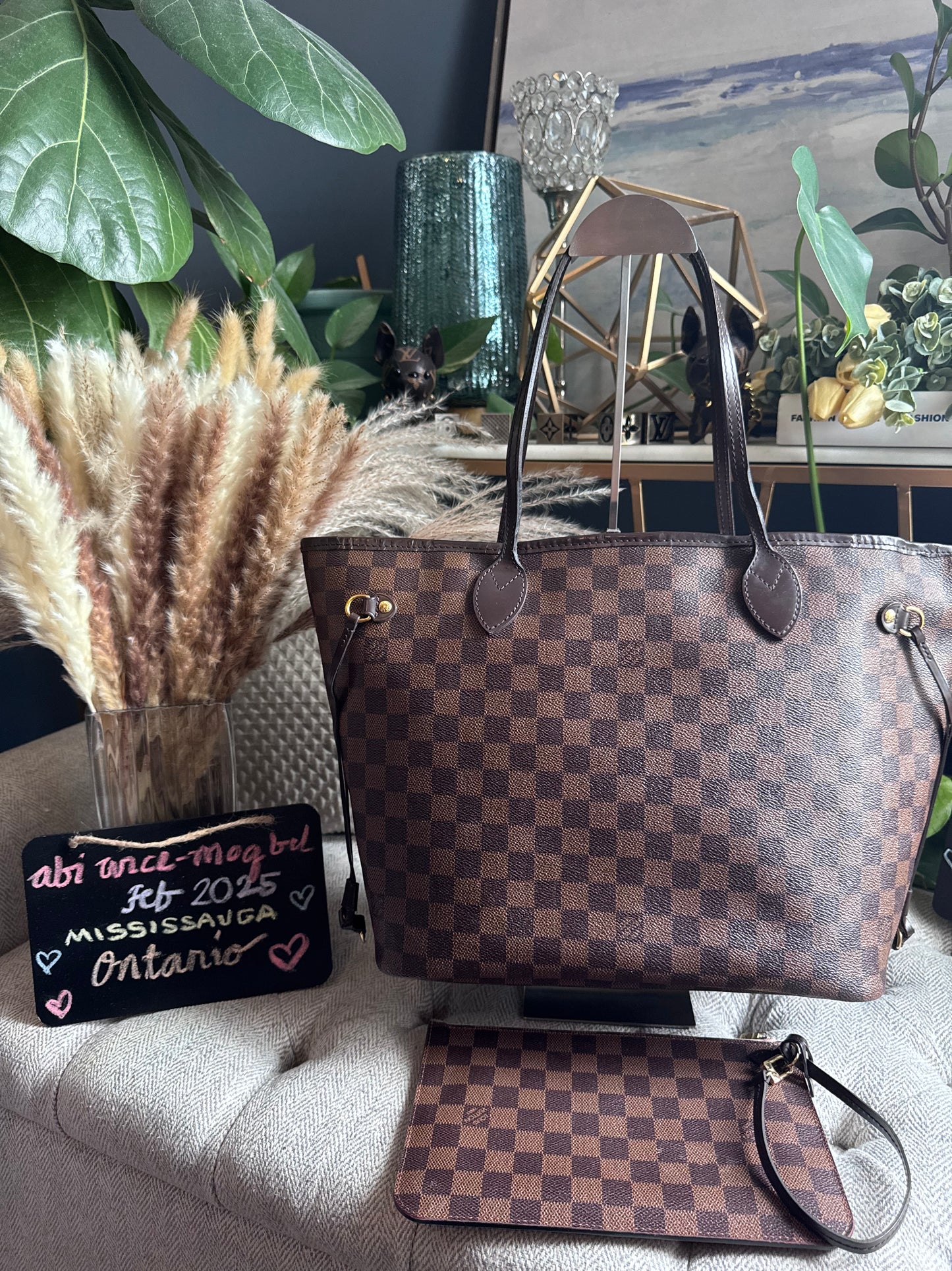 Neverfull MM in Damier Ebene -Rose Ballerine