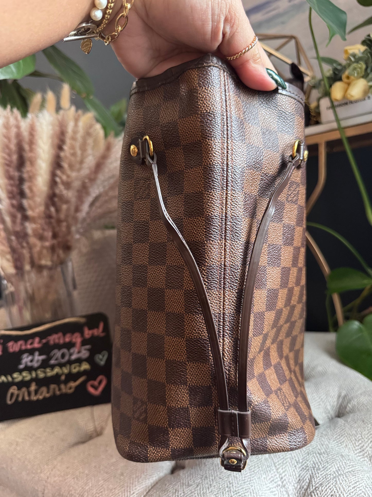 Neverfull MM in Damier Ebene -Rose Ballerine