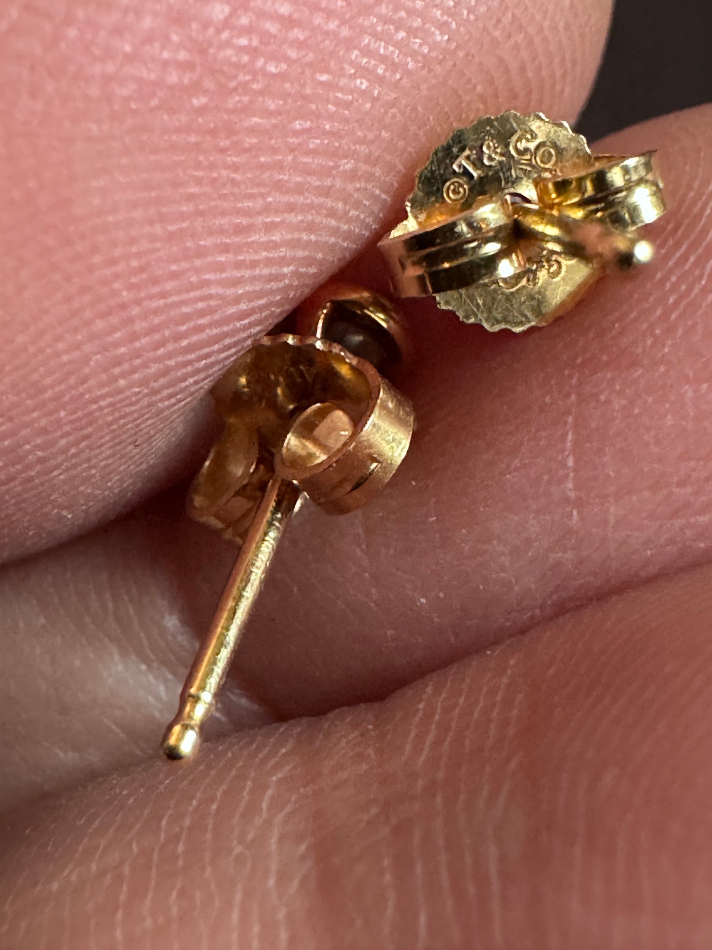 Tiffany&Co 18k Elsa Peretti Diamond by the Yard Earrings