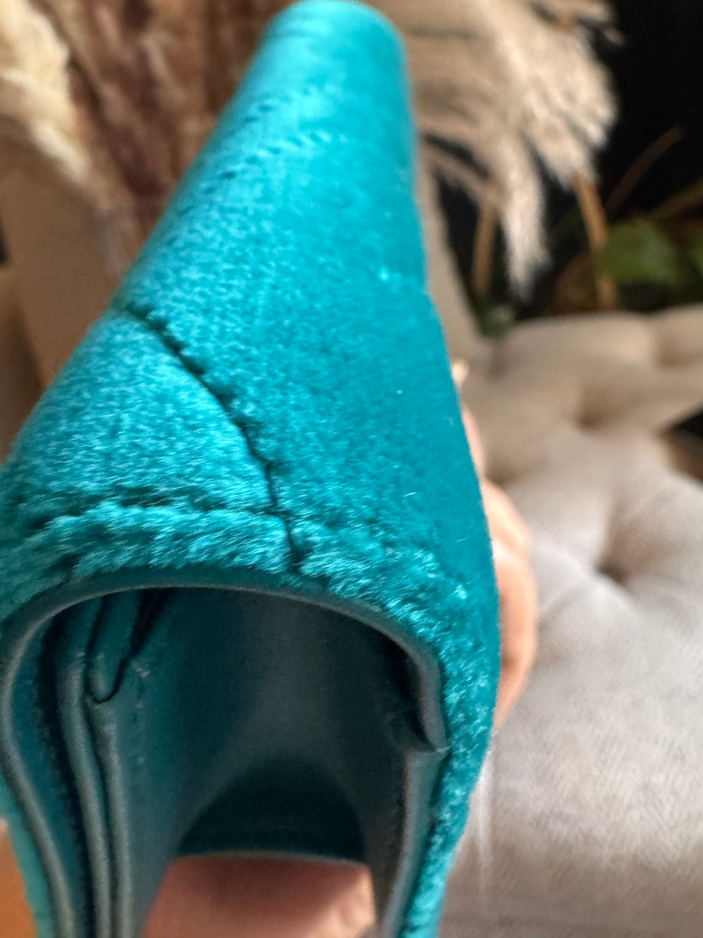 Gucci Velvet Matelasse GG Marmont Mini Bag Pavone Cyan