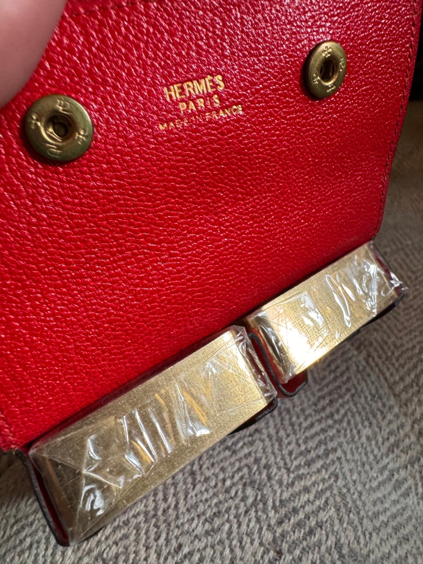 Hermes vintage playing cards with leather case