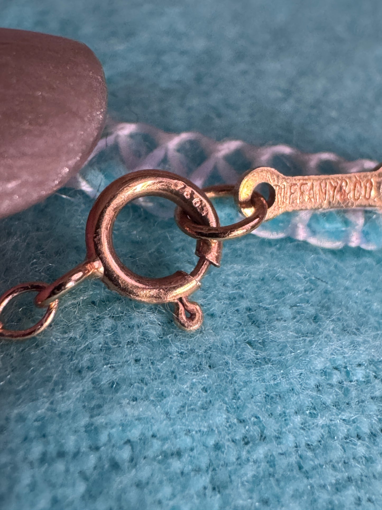 Tiffany & Co. 18k 9mm Bean Necklace