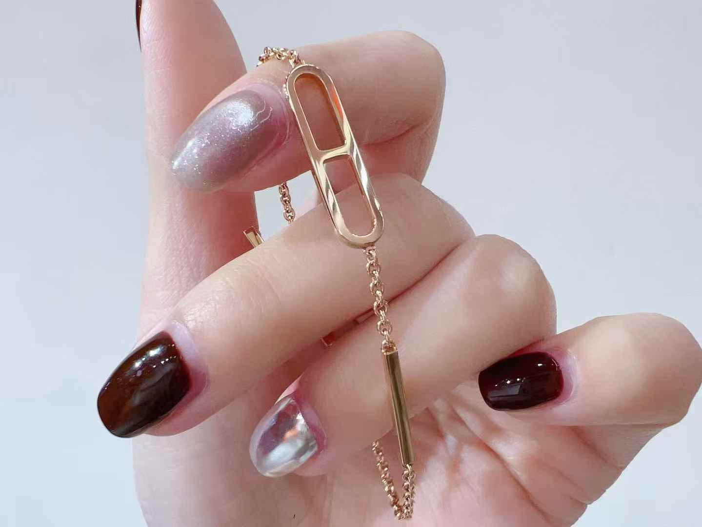 For PRE-ORDER ONLY Hermes Ever Chaine d’ancre bracelet in Rose Gold size SH