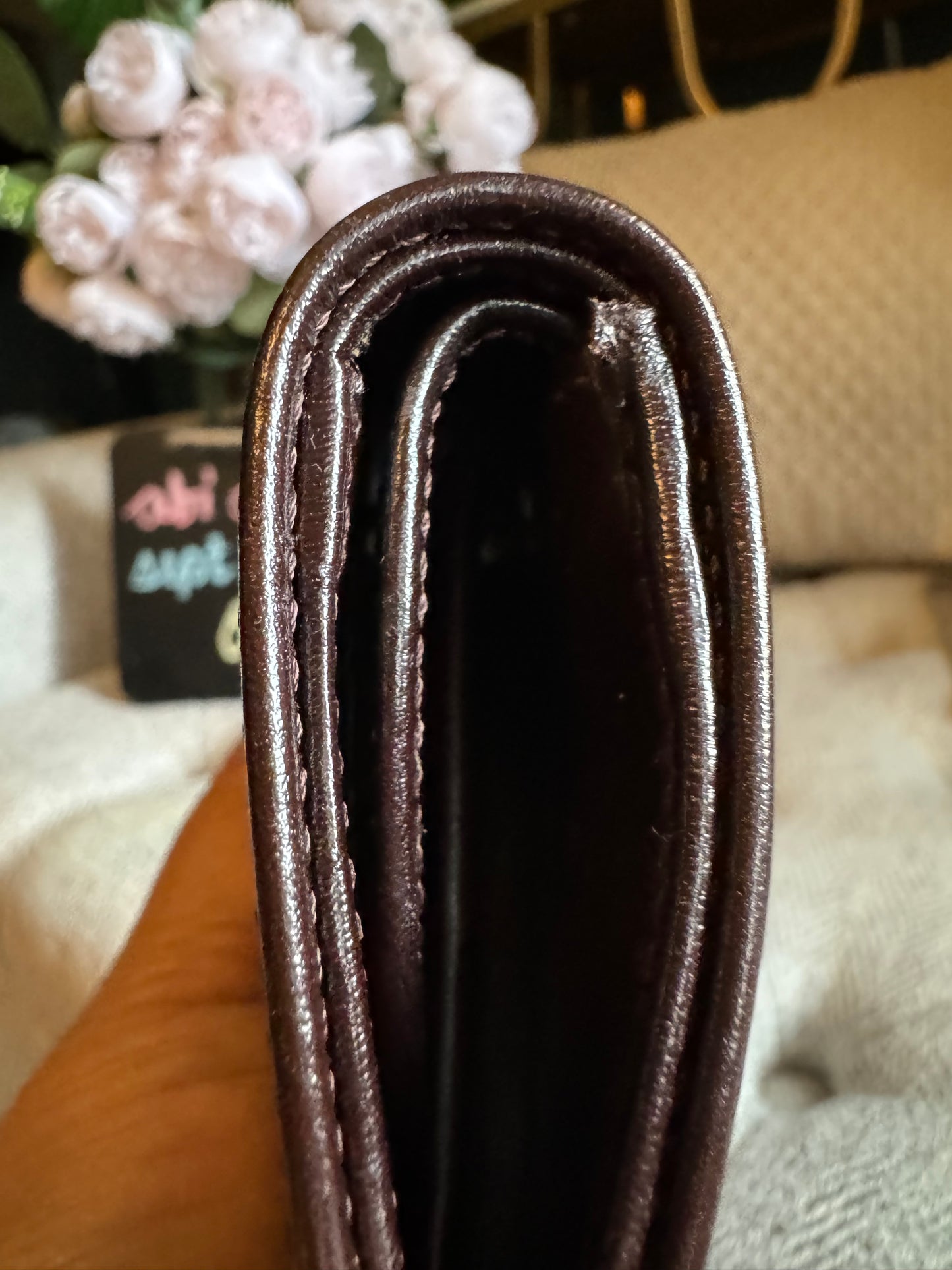 Fendi Zucca halfmoon wallet