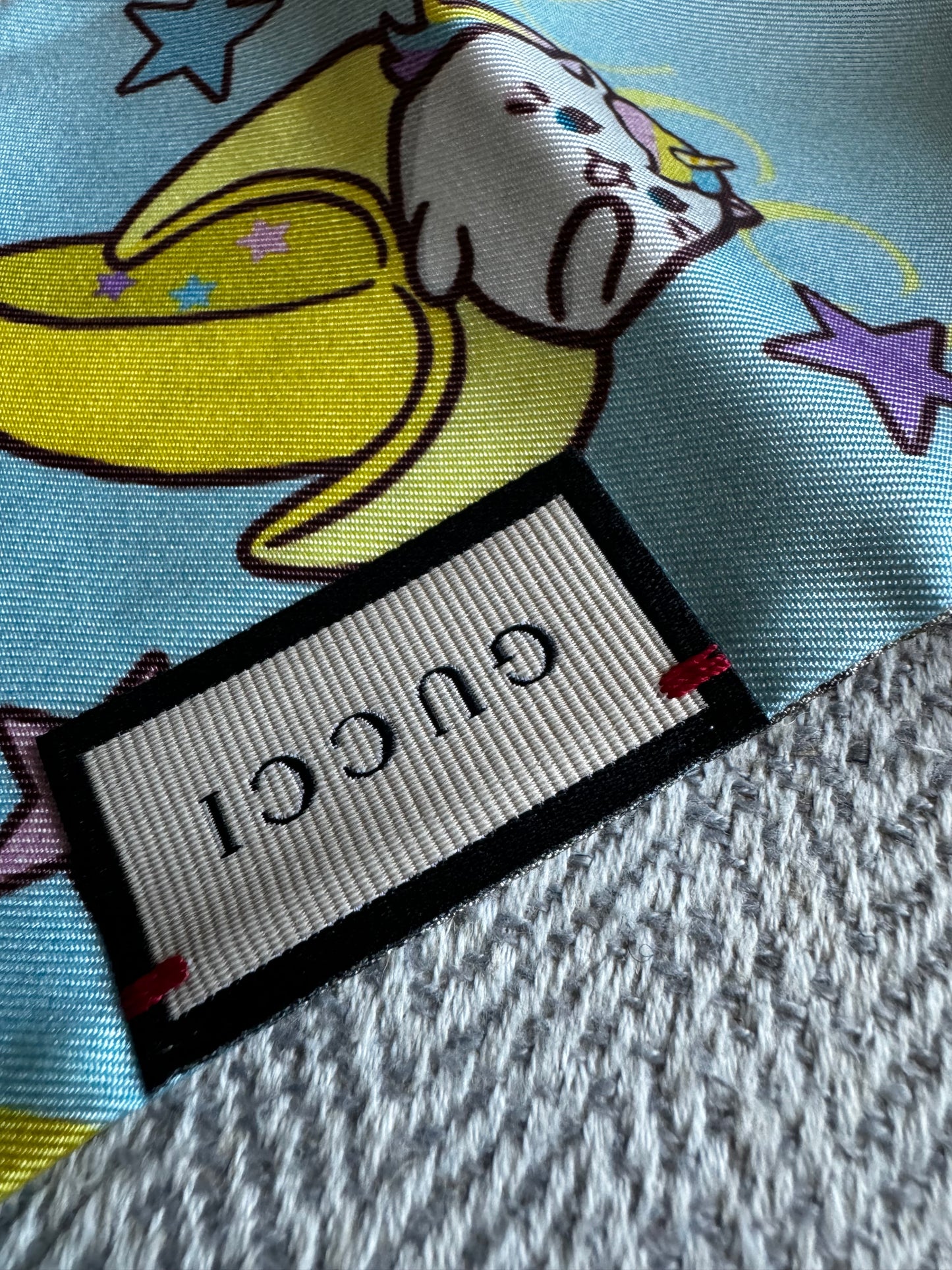Gucci Bananya Cat Silk Twilly/scarf