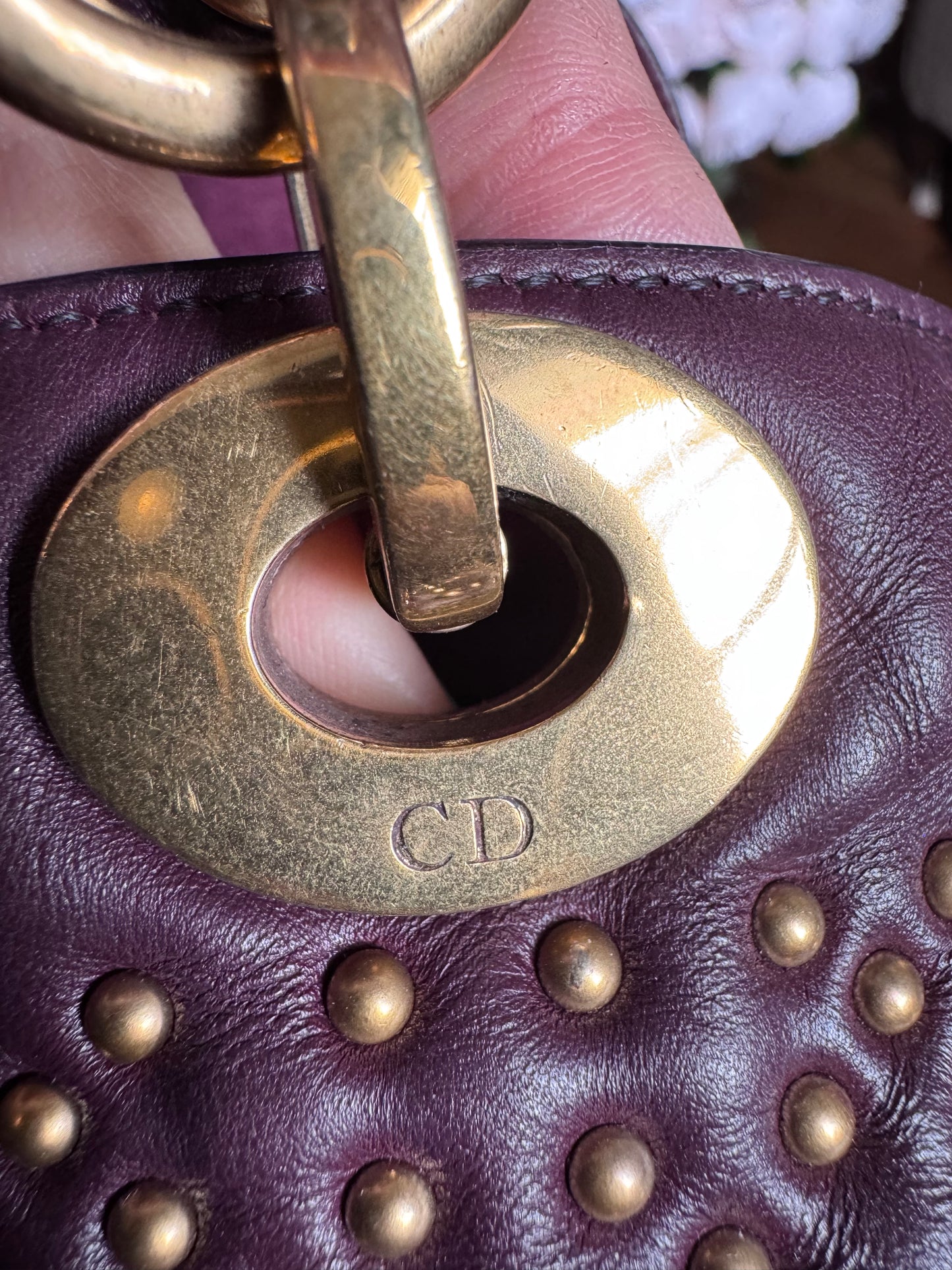 Dior Medium Cannage Studded Lady Dior