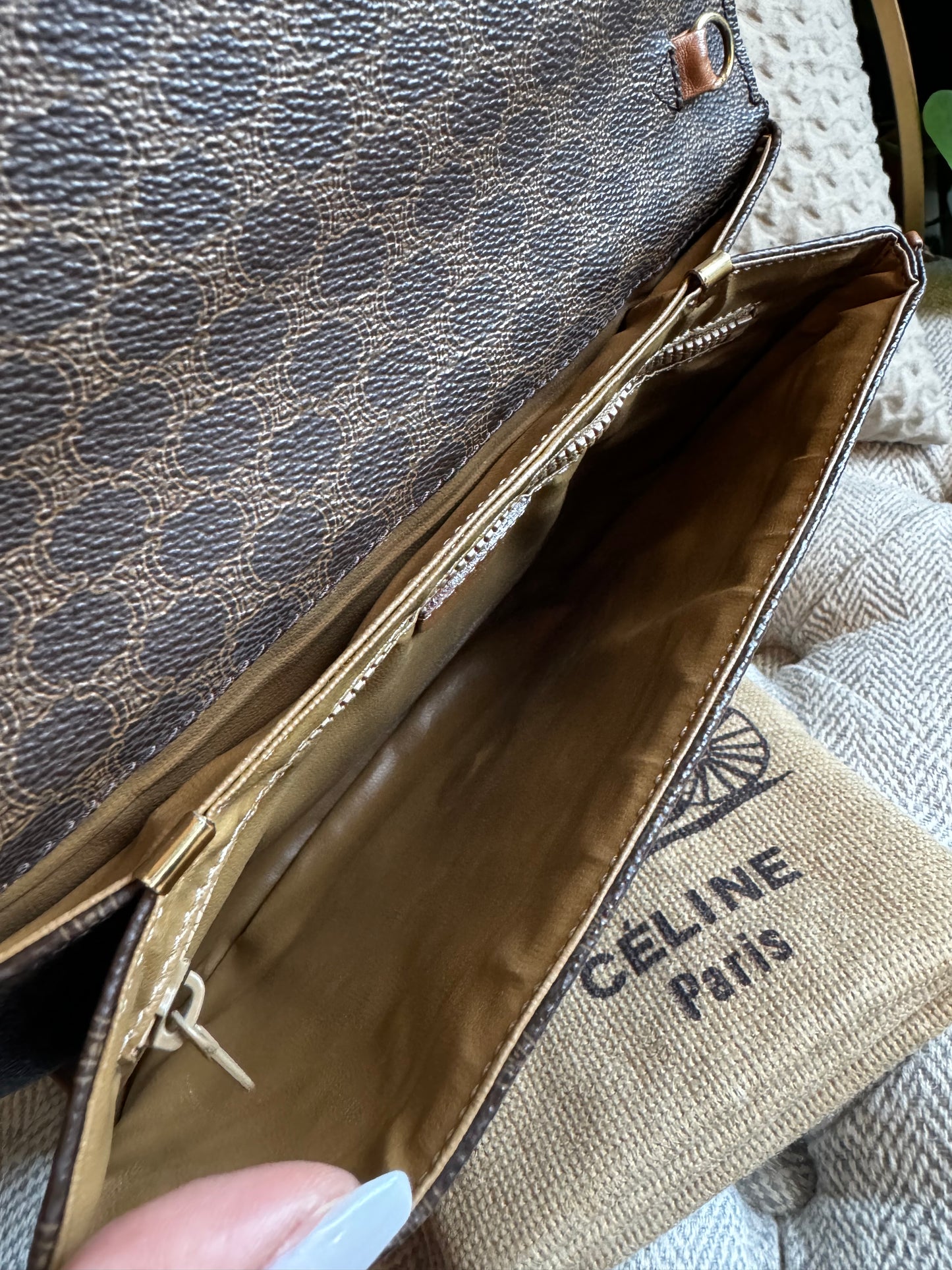 Celine Vintage Macadam Clutch