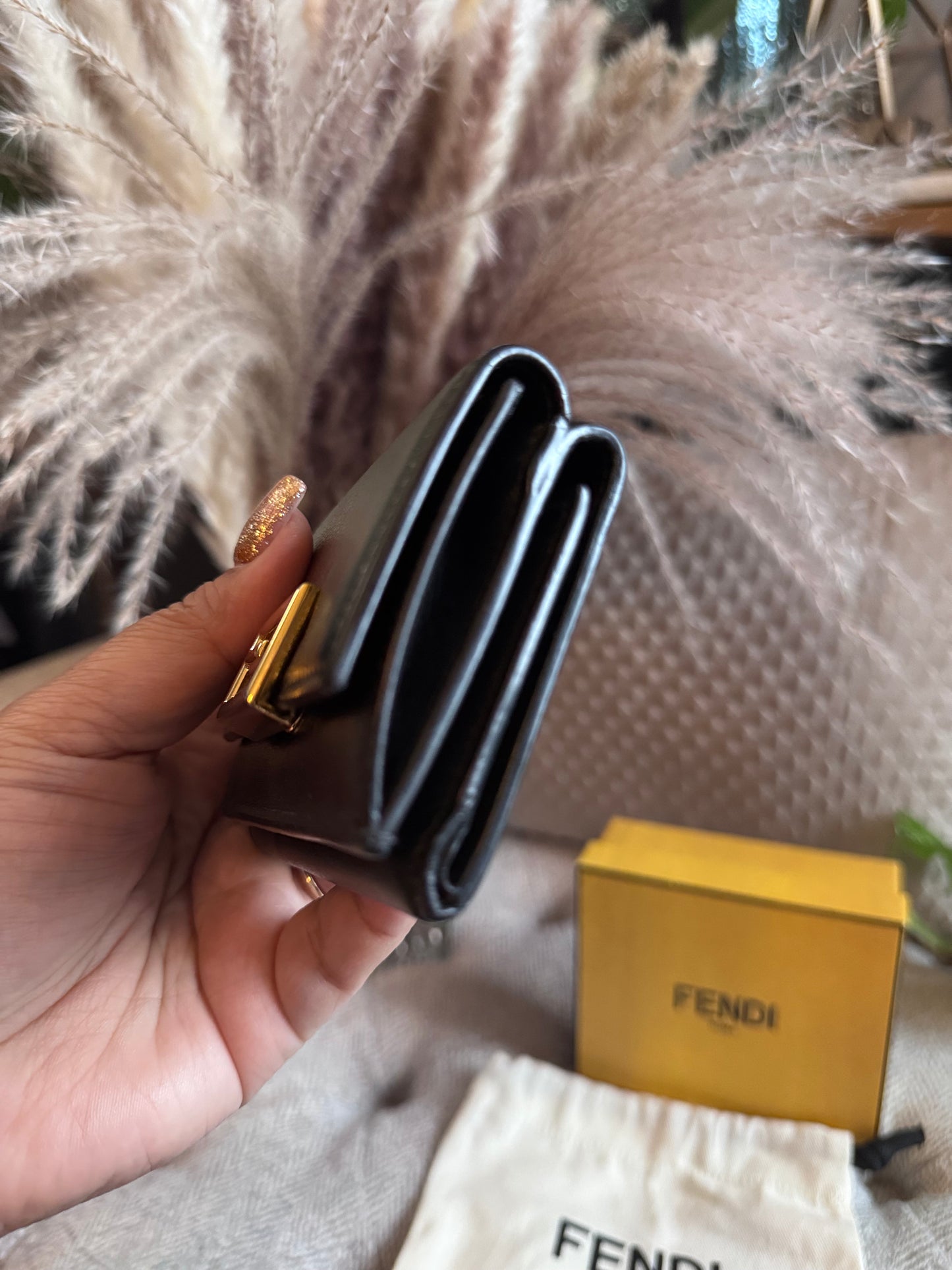 Fendi Micro Baguette Trifold Wallet