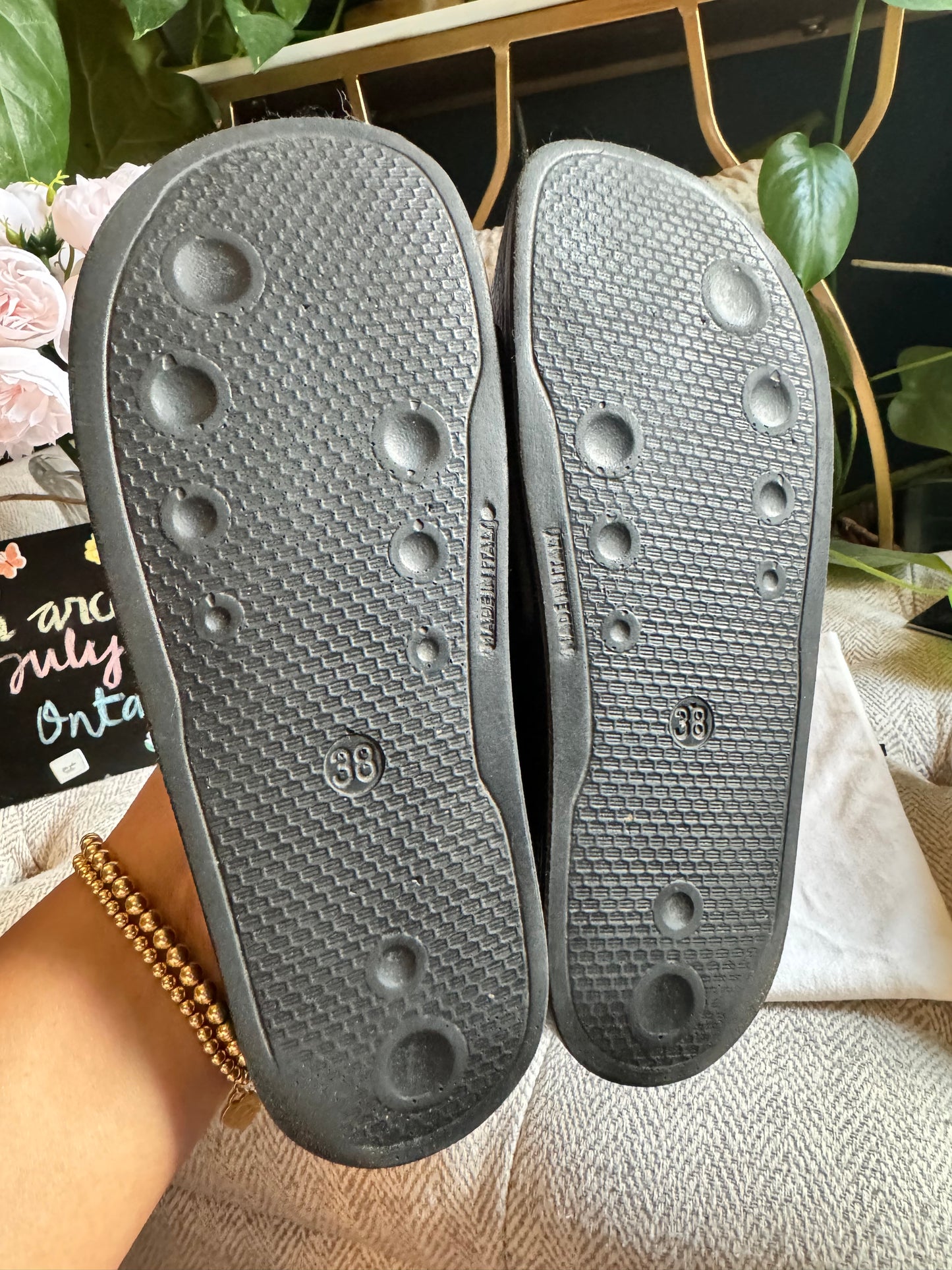 Balmain Logo Printed Slides