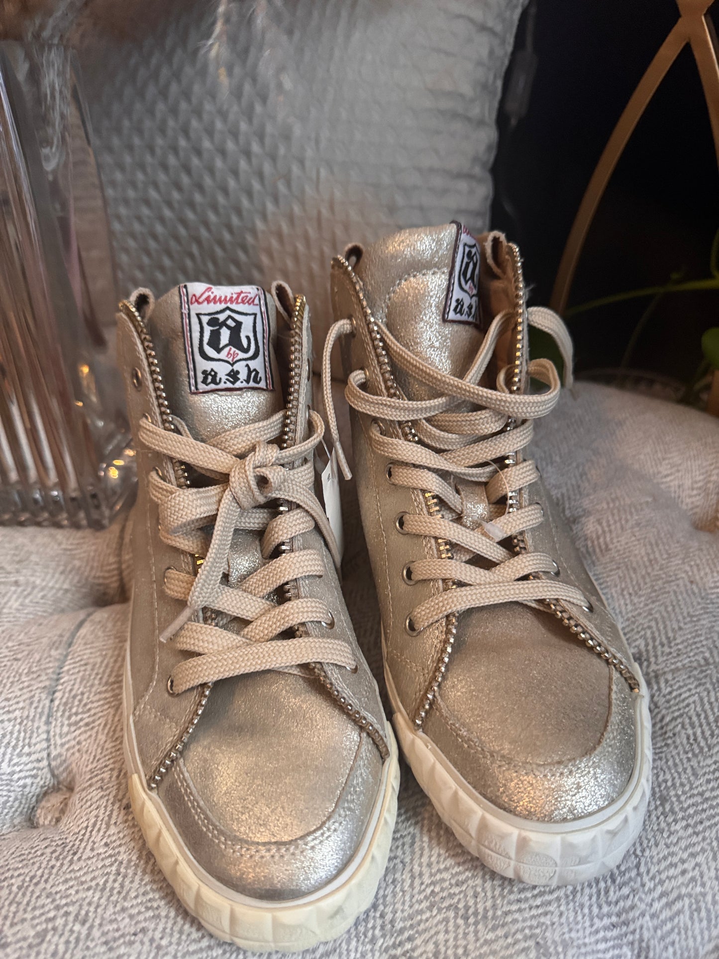 Ash Golden High Tops