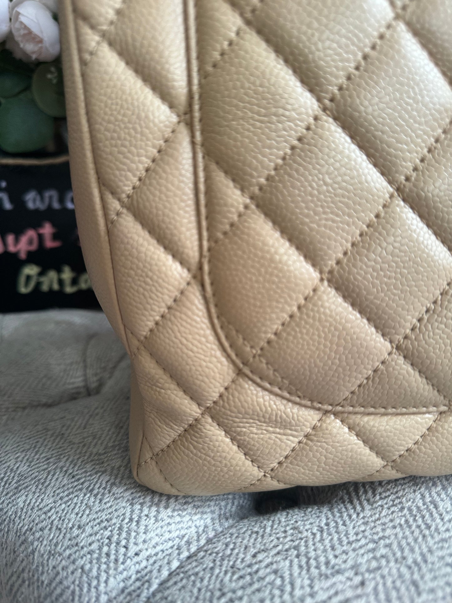Chanel Beige GST in Gold Hardware