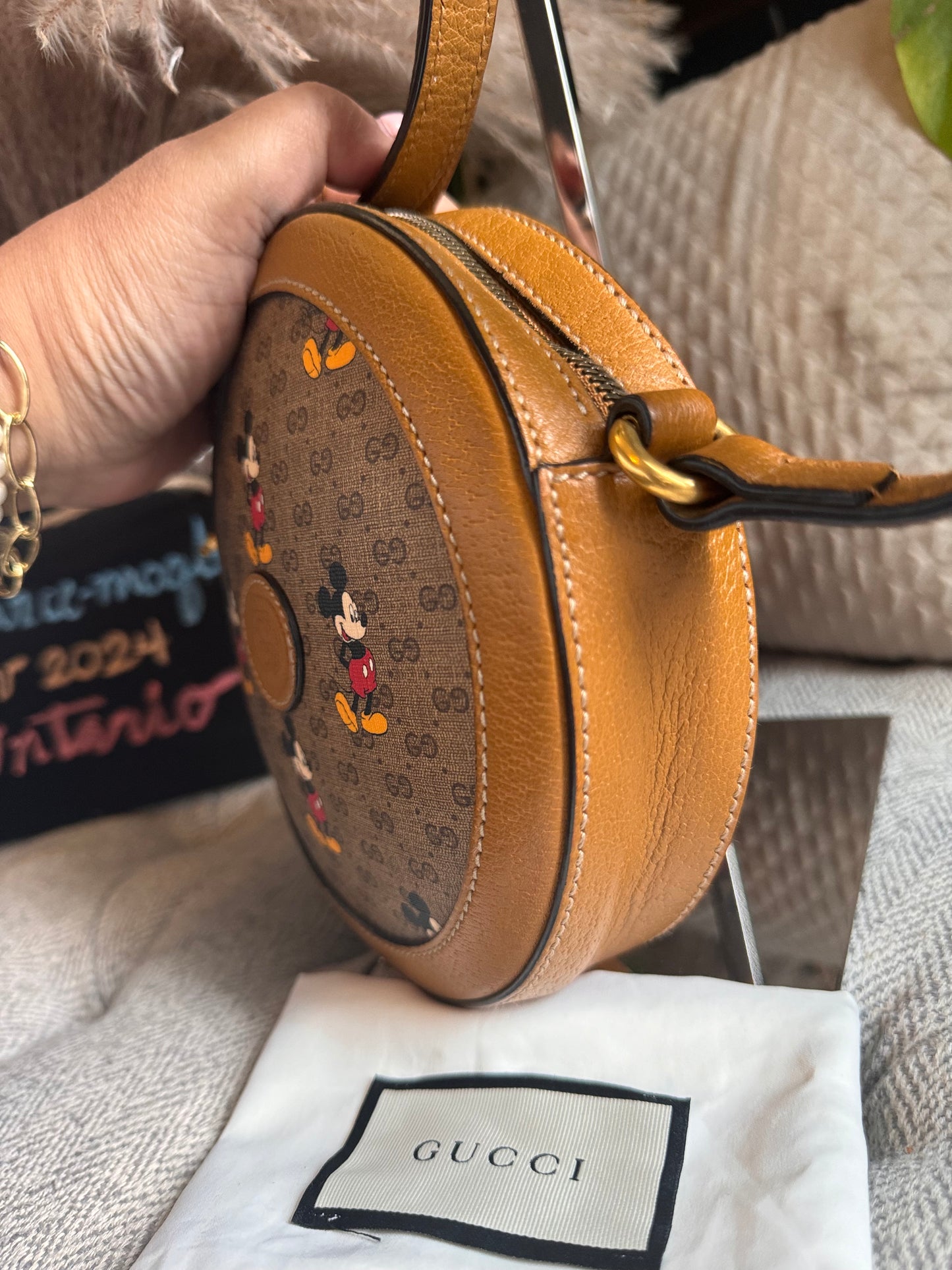 Gucci x Disney Collab Round Shoulder/Crossbody