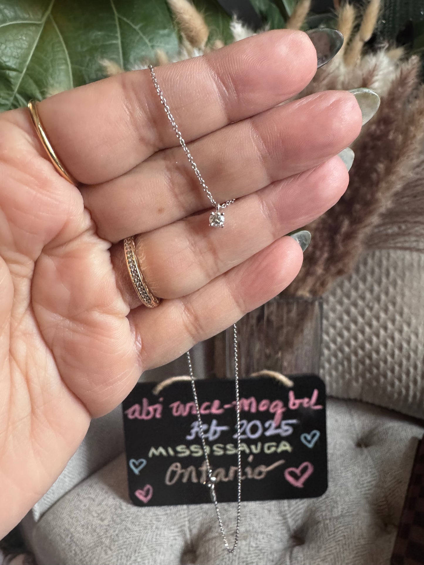 Tiffany&Co Platinum Solitaire Necklace