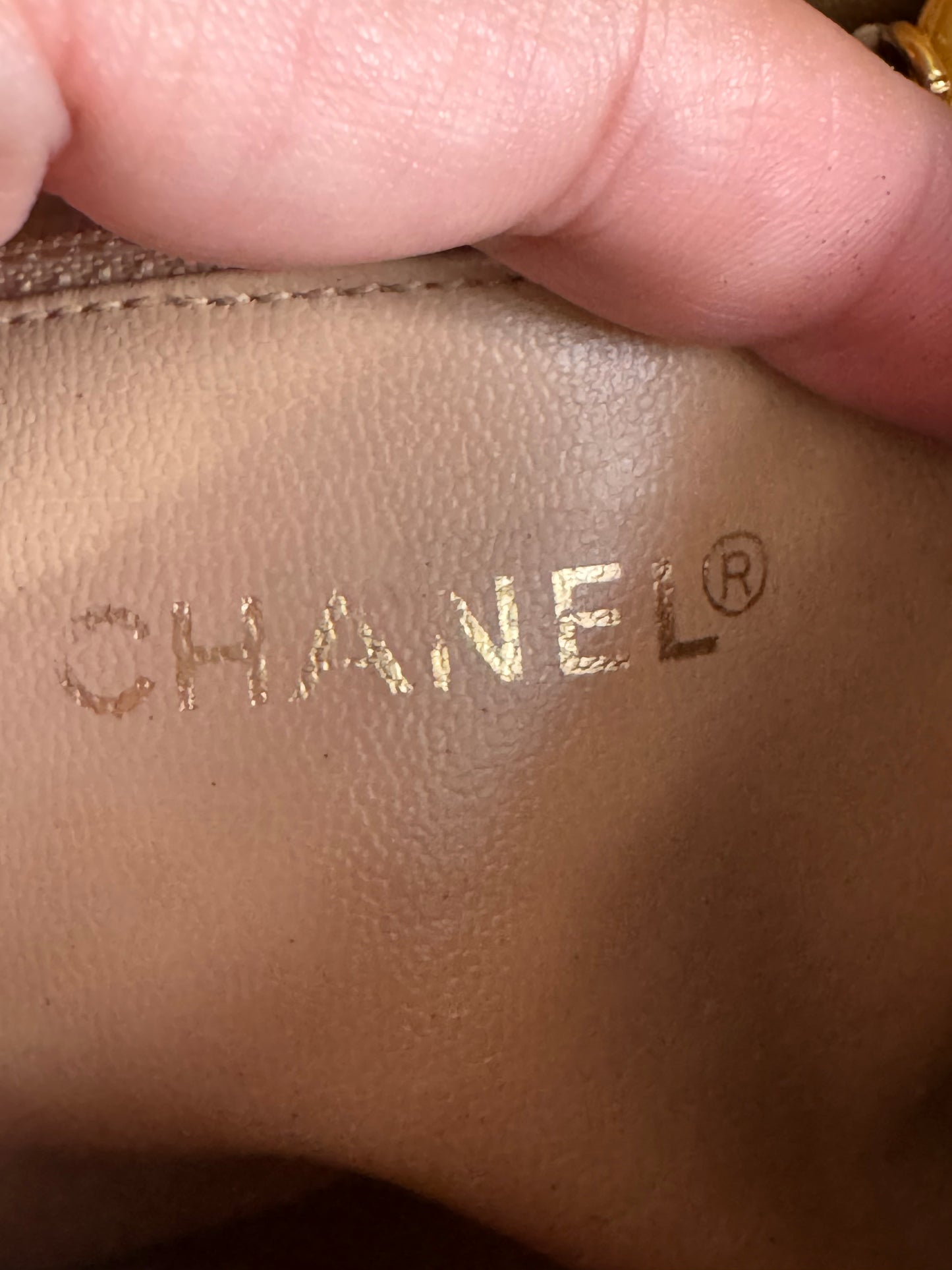 Chanel Metallic Lambskin Quilted Mini Flap Gold