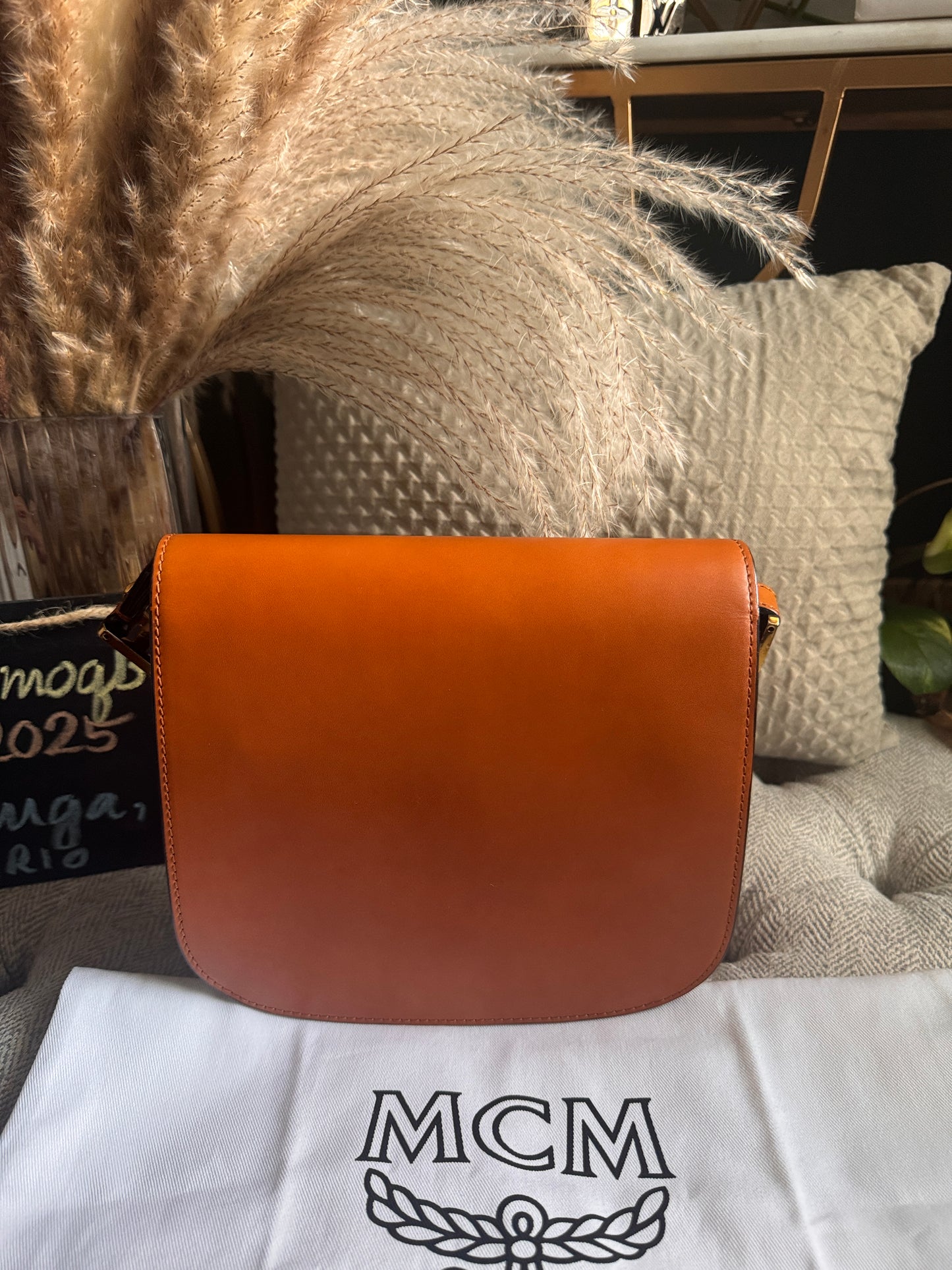 MCM Calfskin Patricia Leather Crossbody