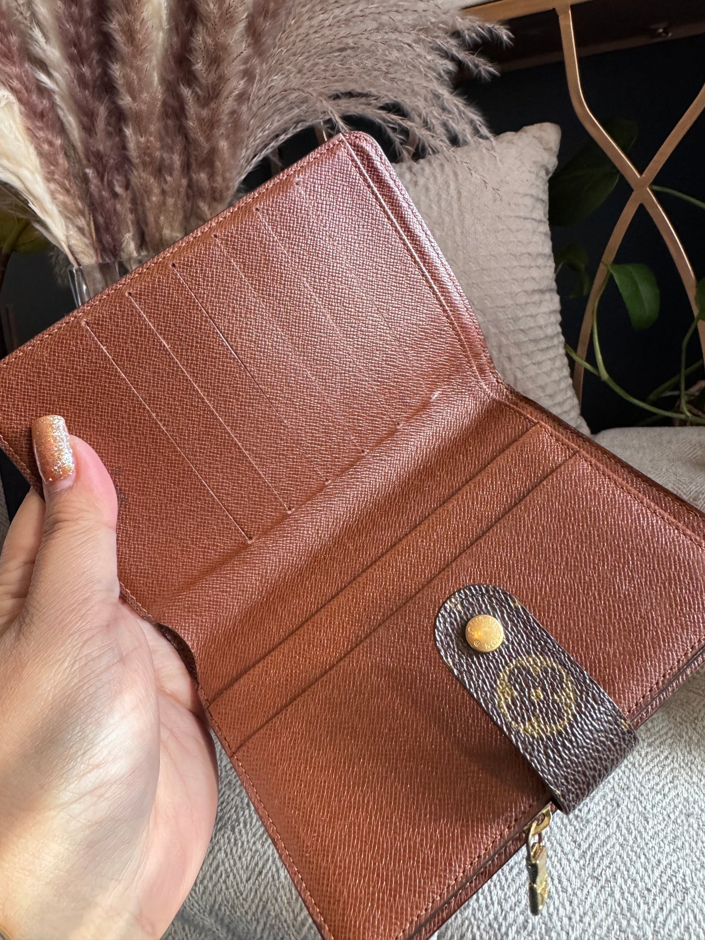Louis Vuitton Vintage Porte Papier Zip Bifold Wallet in Monogram