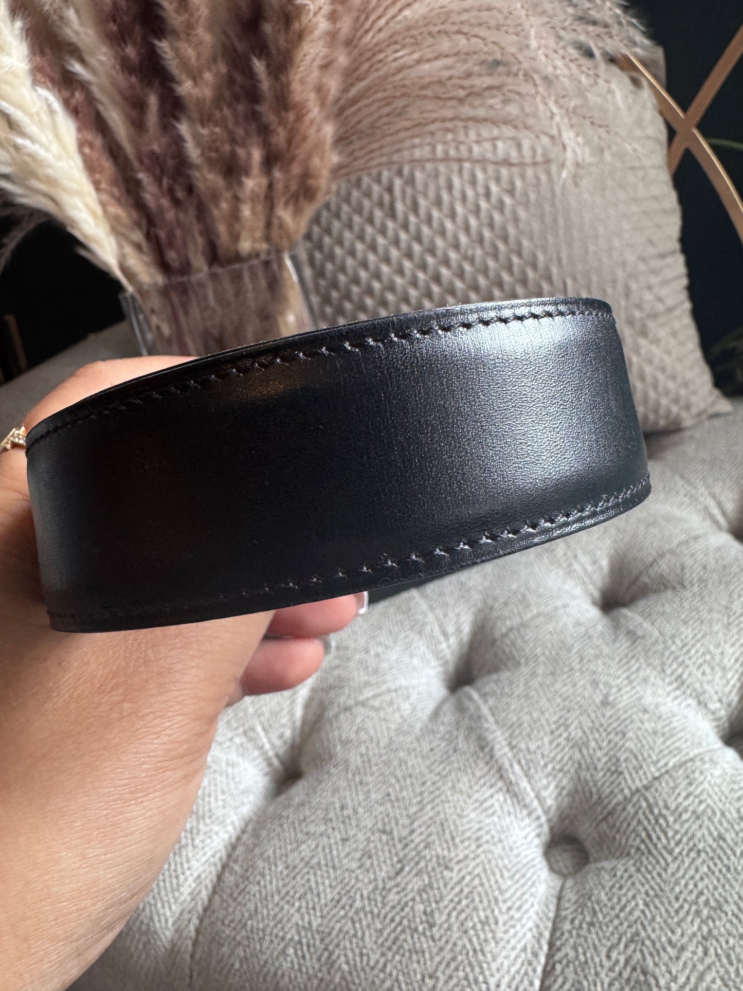 Hermes Belt with Gold Buckle