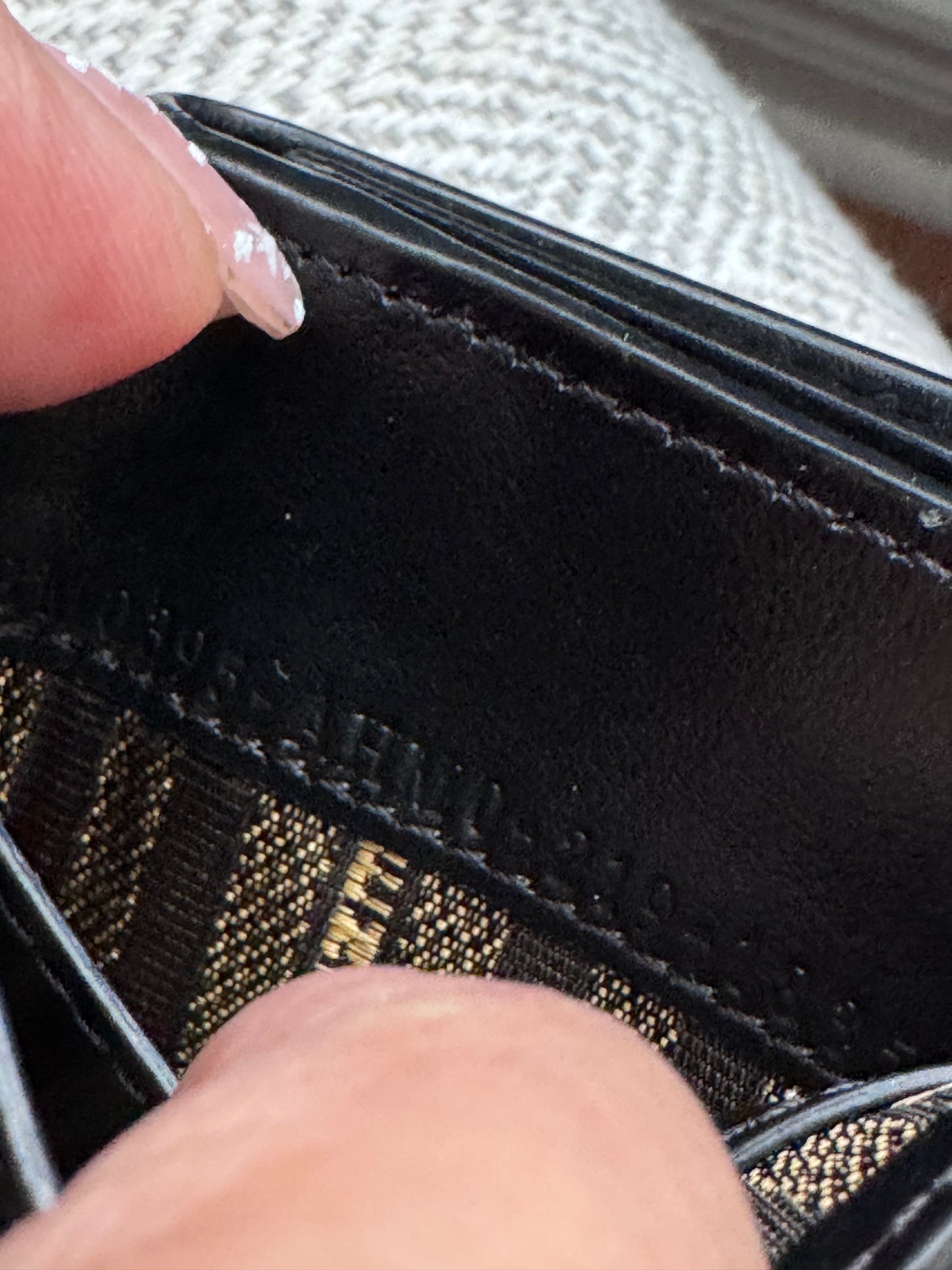 Fendi Micro Baguette Trifold Wallet