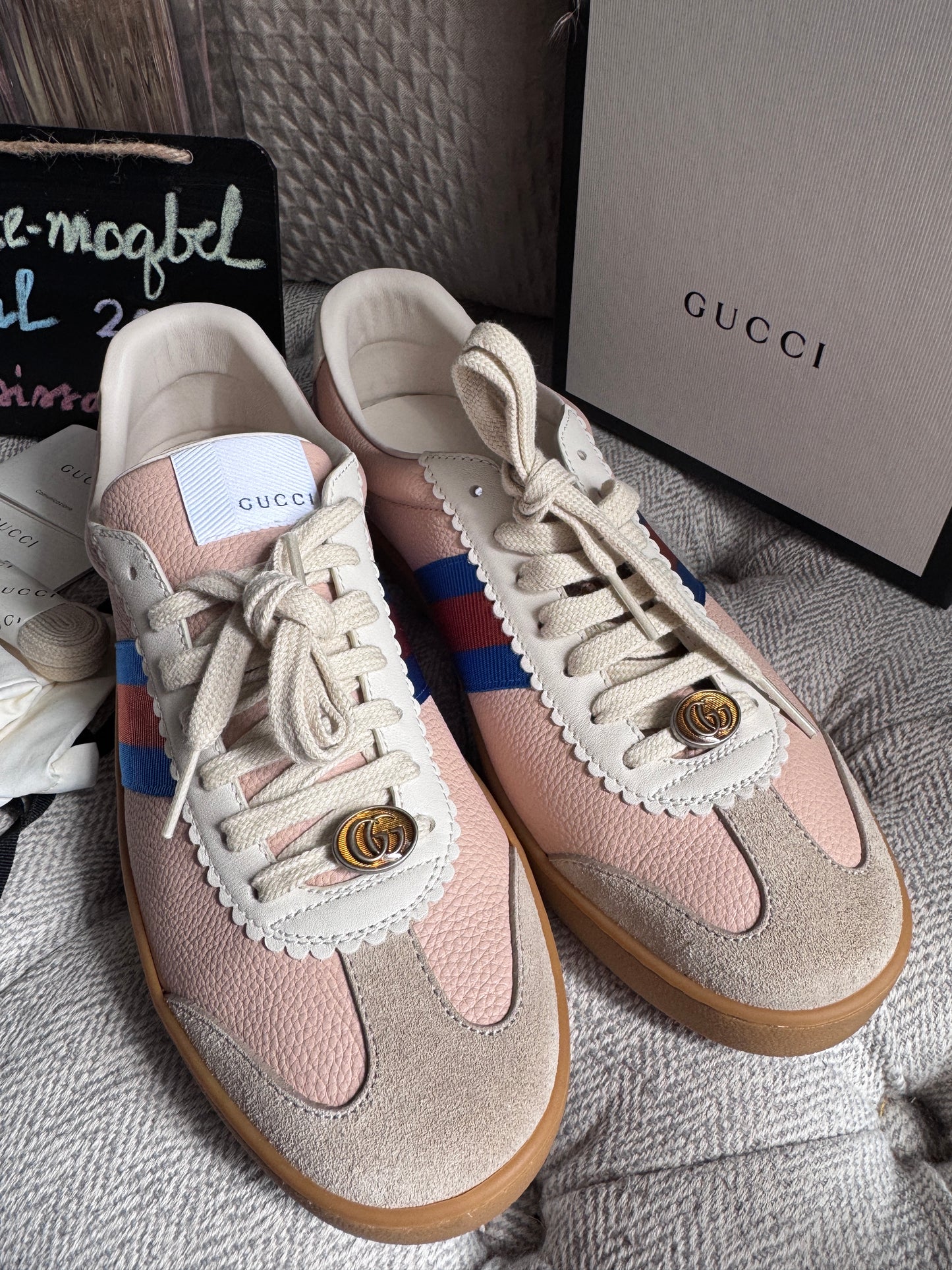Gucci G74 Web Sneakers