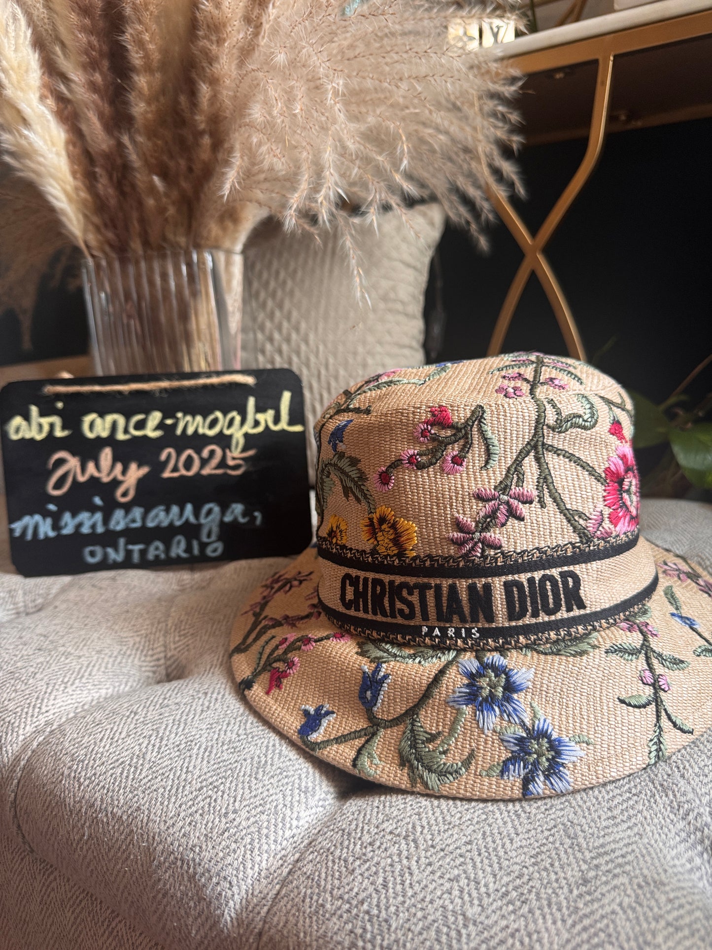 Christian Dior D‐Bobby Floral bucket hat