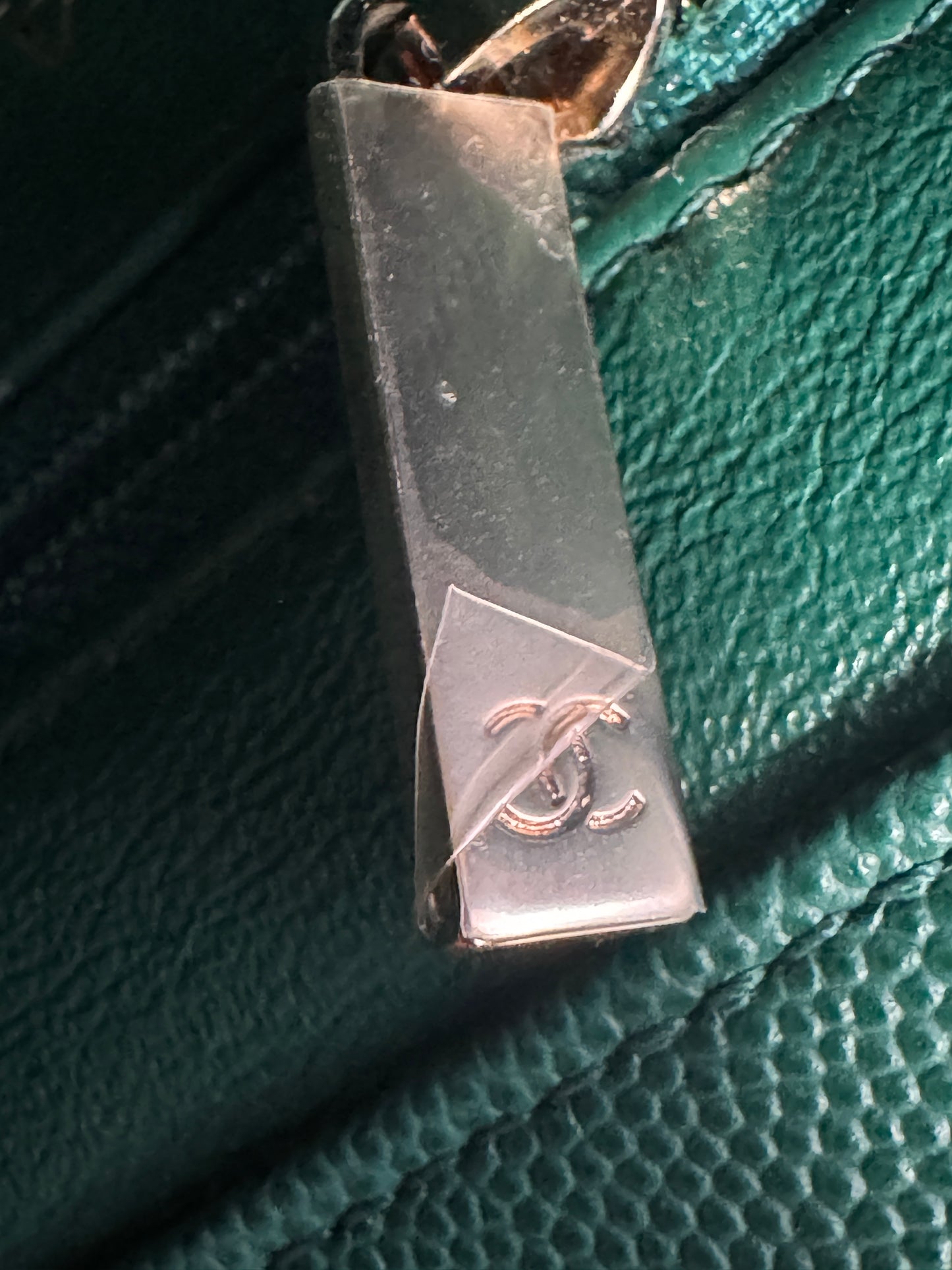 Chanel Business Affinity in gorgeous Green Caviar