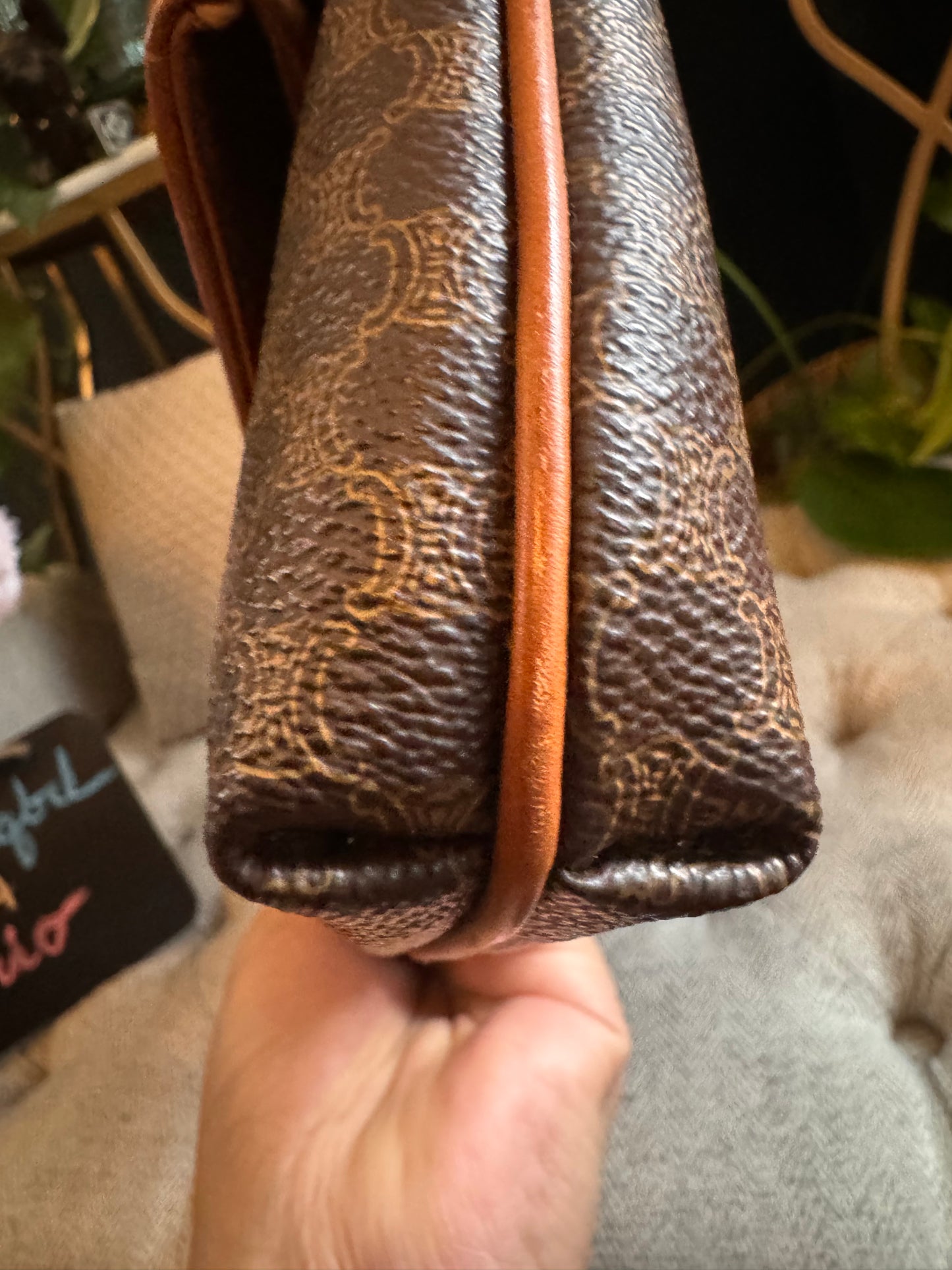 Celine Vintage Macadam Foldover Clutch