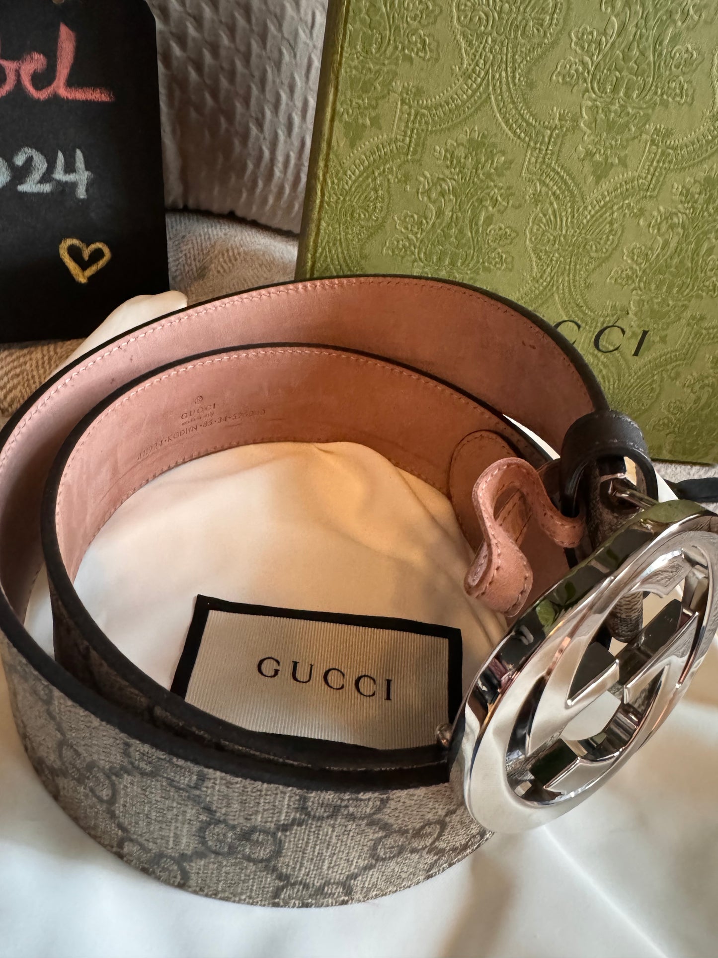 Gucci interlocking monogram belt