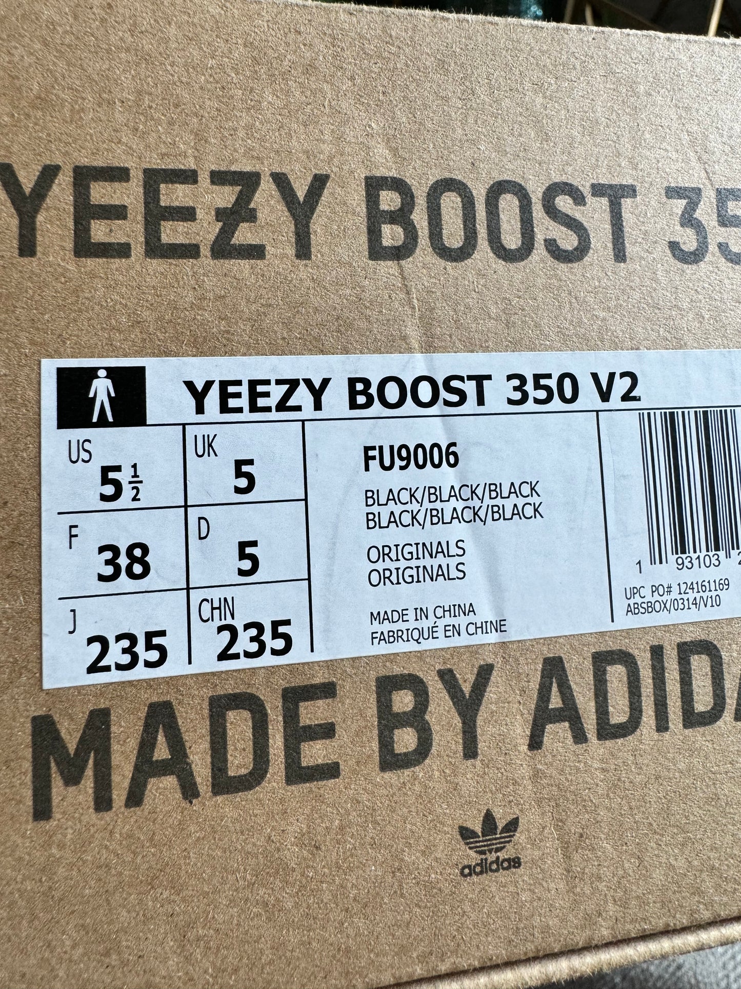 Adidas Yeezy Boost black/black