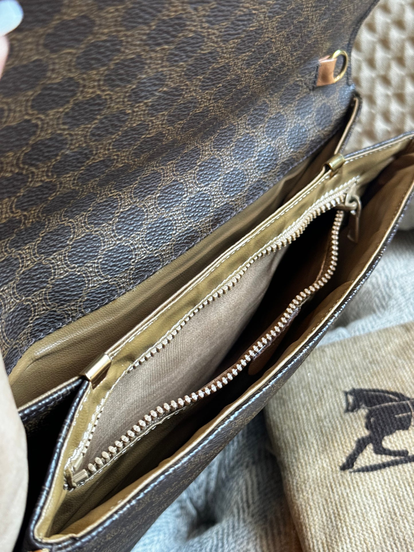 Celine Vintage Macadam Clutch