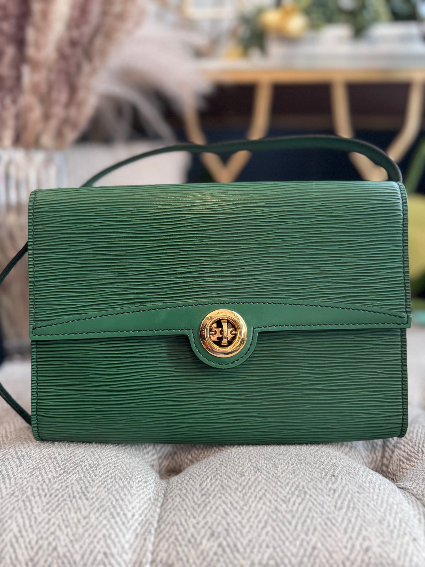 Louis Vuitton Epi Pochette Arche in Borneo Green