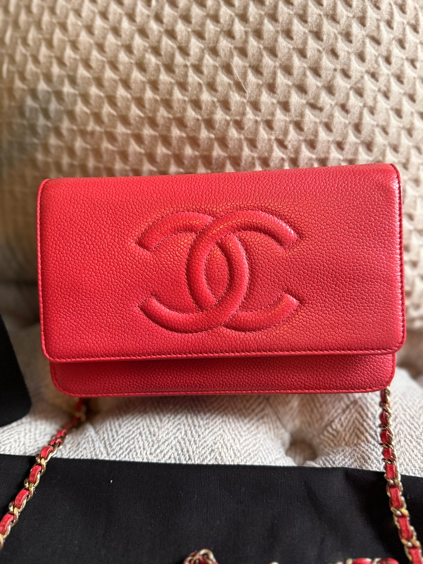 Chanel WOC Caviar in GOLD Hardware