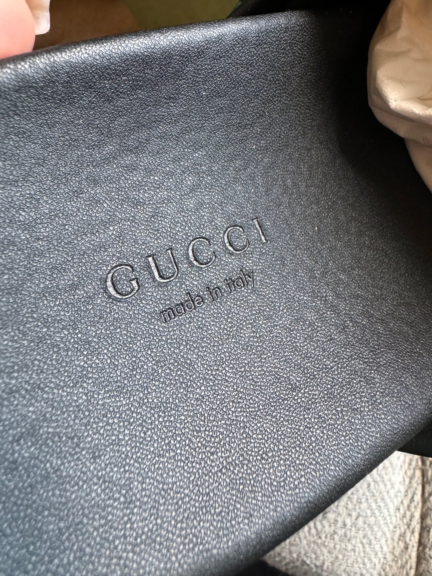Gucci WOMEN'S PADDED WEB SLIDE SANDAL