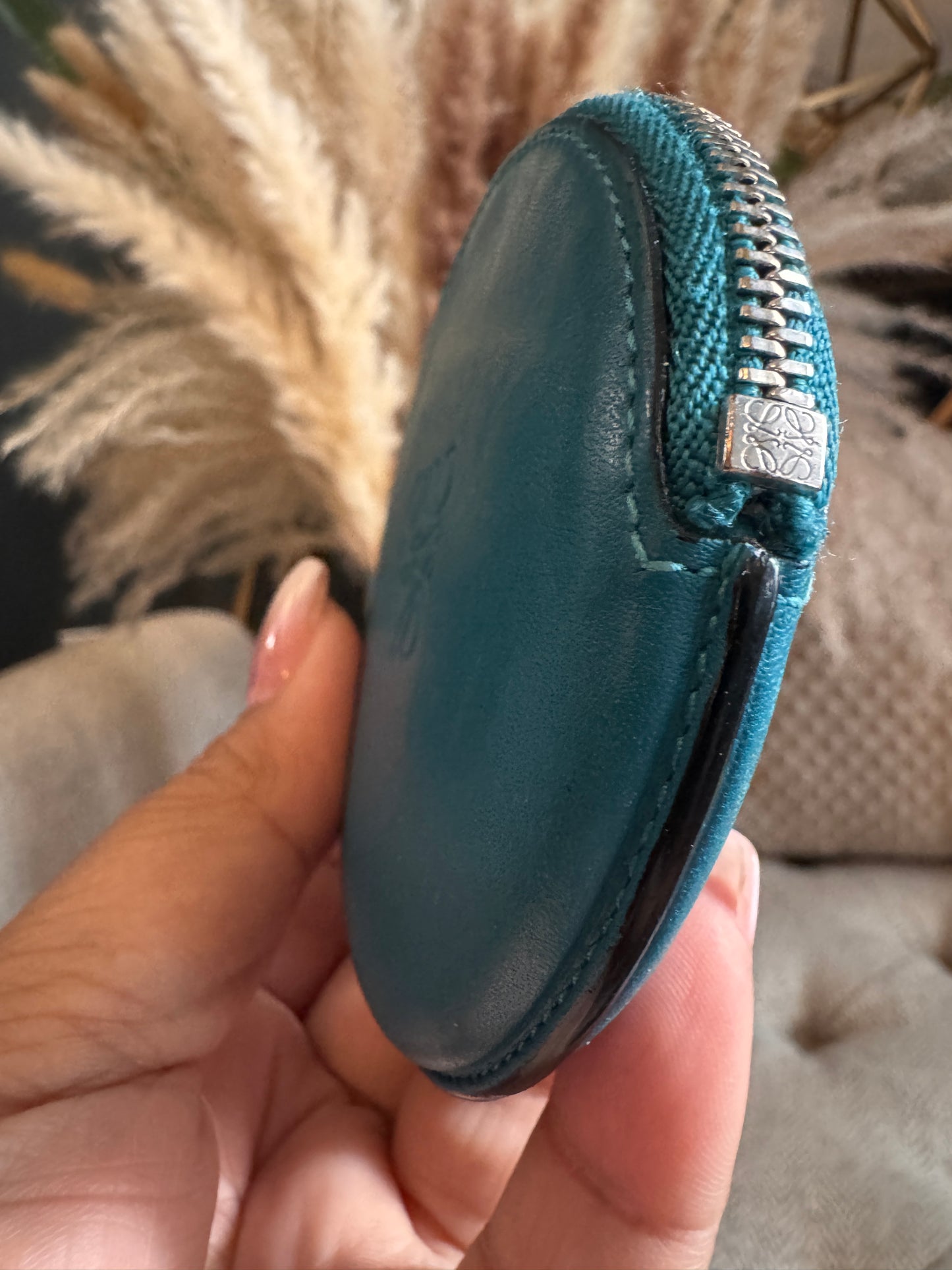 Loewe Leather Round Coin Purse