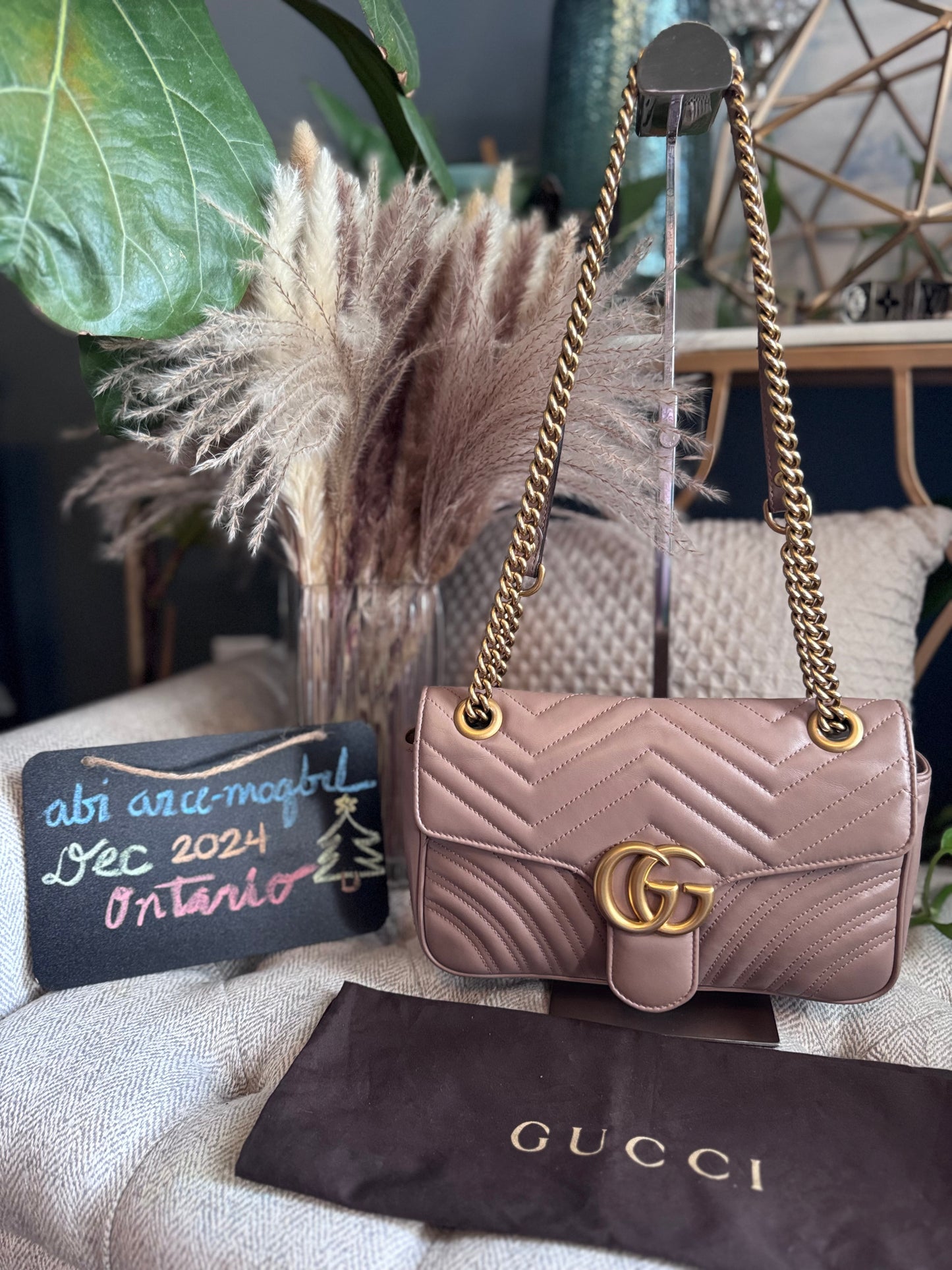 Gucci Small Marmont in Blush