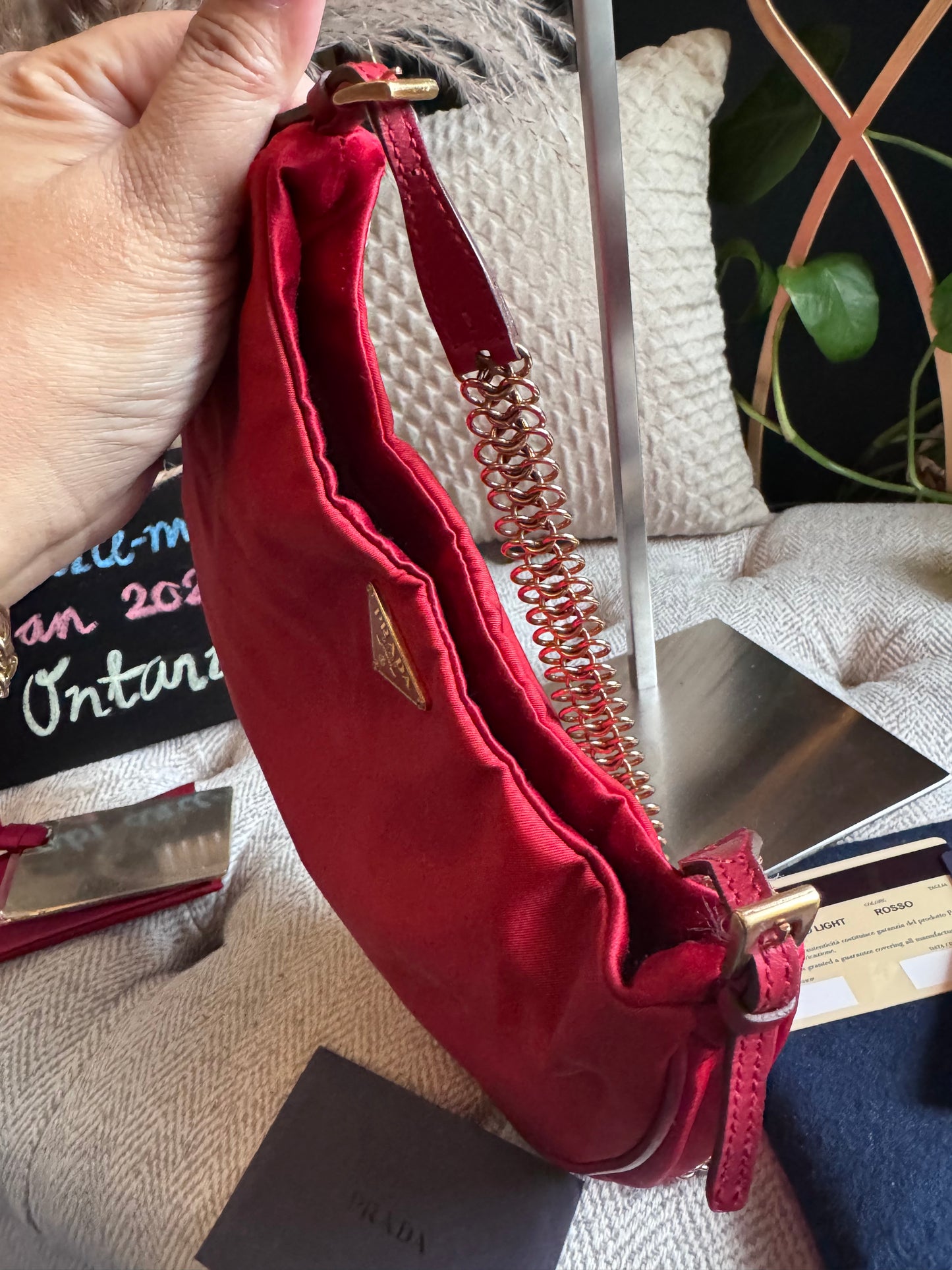 Prada Pochette with Chainlink Strap